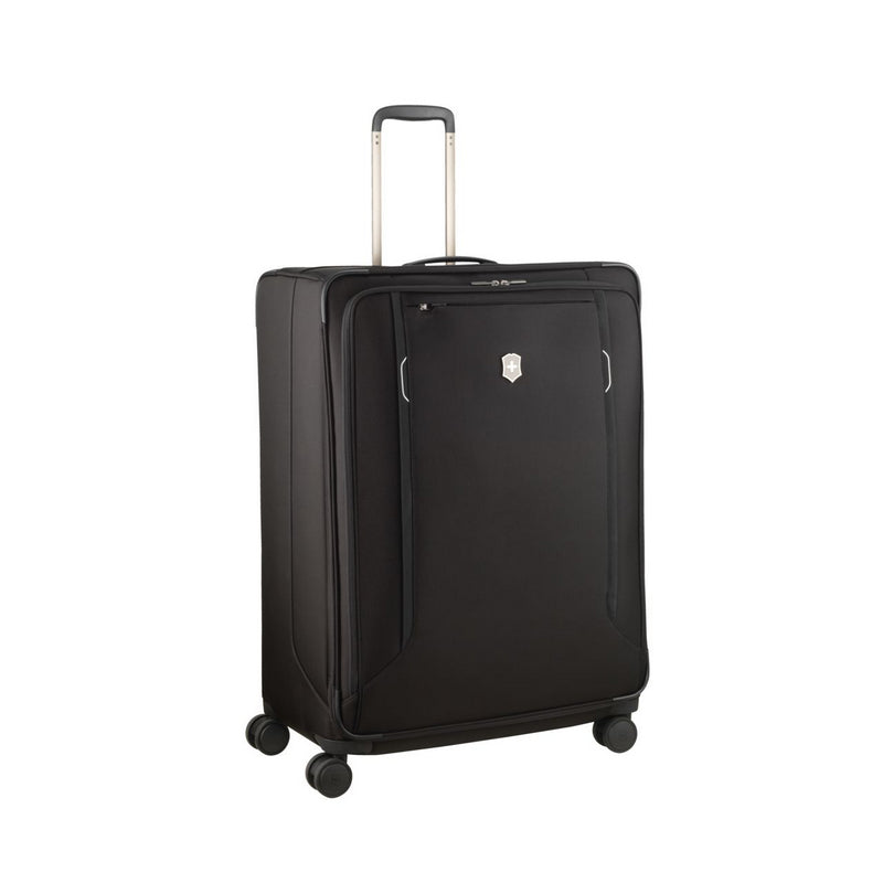 Werks Traveler 6.0 XL Case 32 - Premium Black Travel Luggage for Business Trips & Vacations | Durable Carry-On Suitcase with Spacious Storage