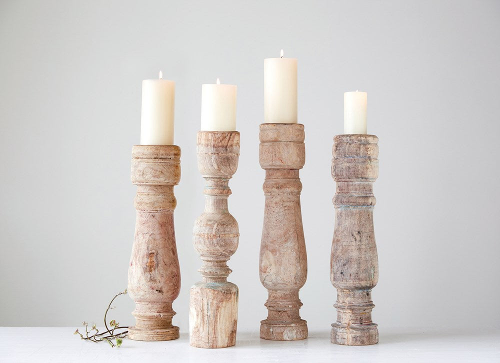 Hand Carved Wooden Table Leg Pillar - Solid Hardwood Furniture Legs for Dining Tables, Desks & DIY Projects - Perfect for Home Decor & Restoration