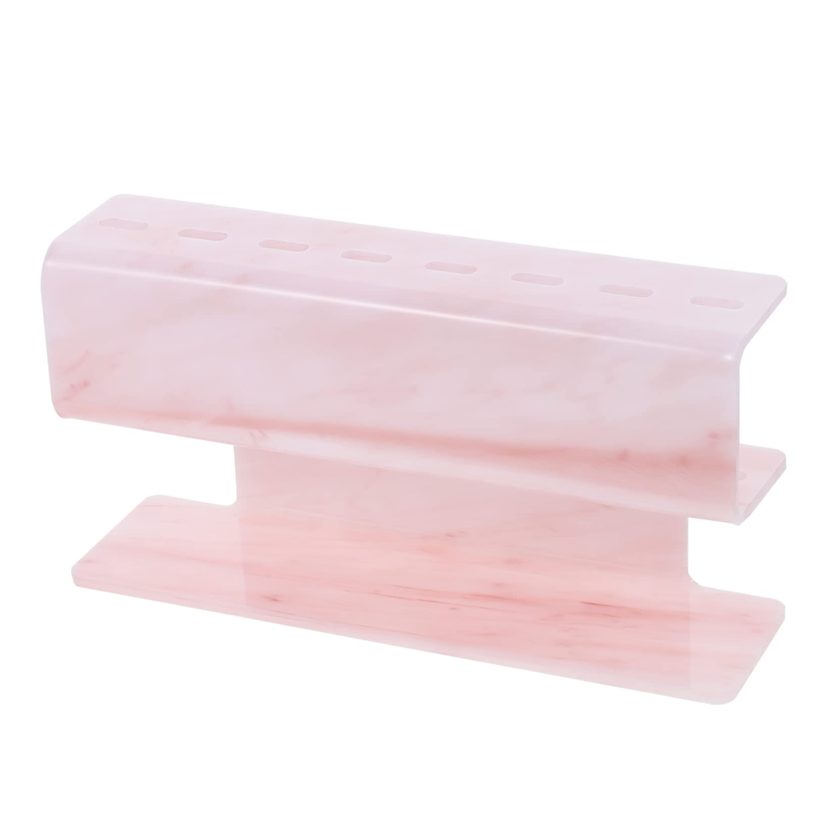 Marble Acrylic Tweezers Storage Rack - Organizer for Eyelash Tweezers, Eyeliner Tweezers & Beauty Tools with Lipstick Holder | Perfect for Salon, Makeup Artists & Home Vanity Organization