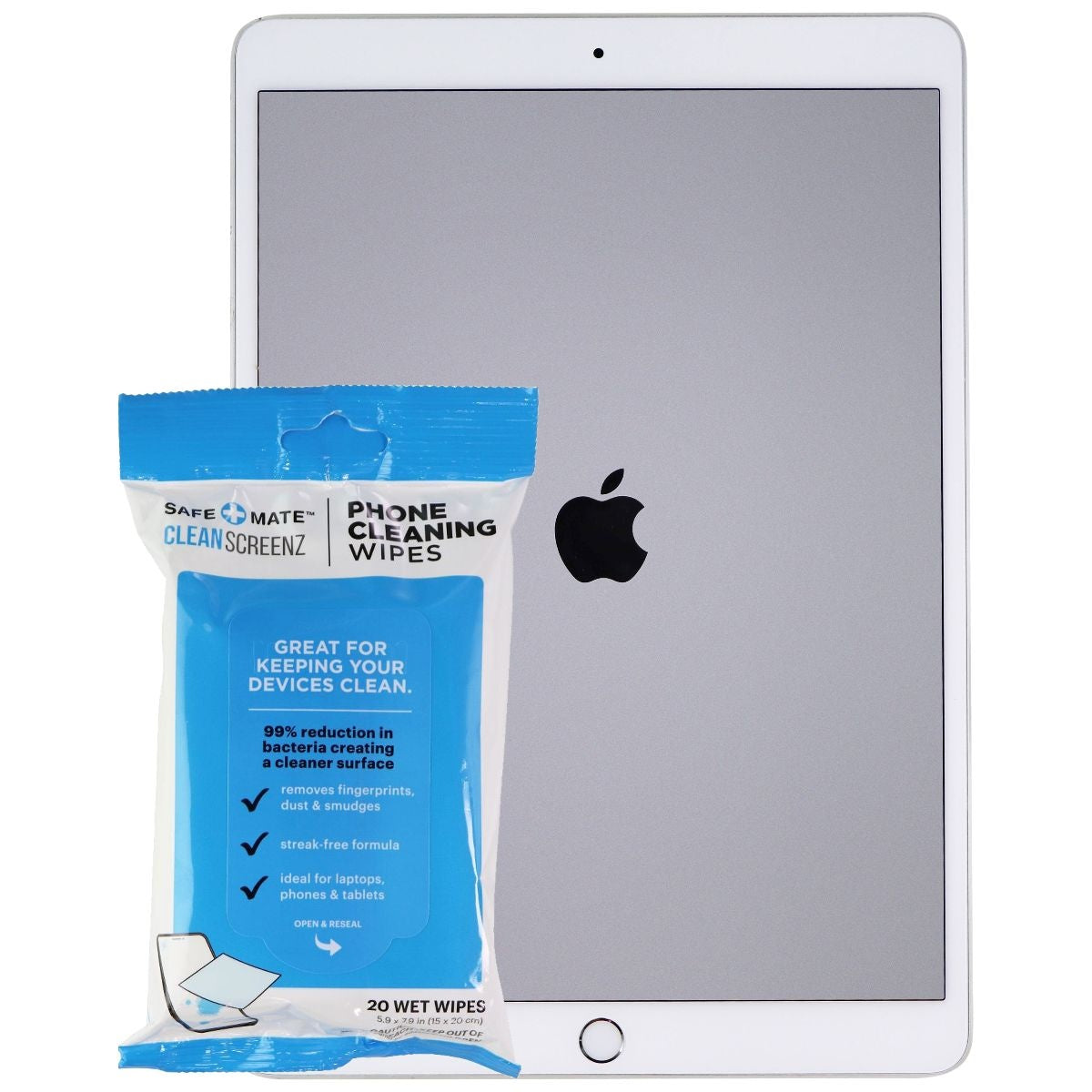 Apple iPad Pro 10.5-inch Tablet (A1701) Wi-Fi Only 256GB Silver - Premium Performance for Work & Study + Includes Free Screen Cleaning Wipes