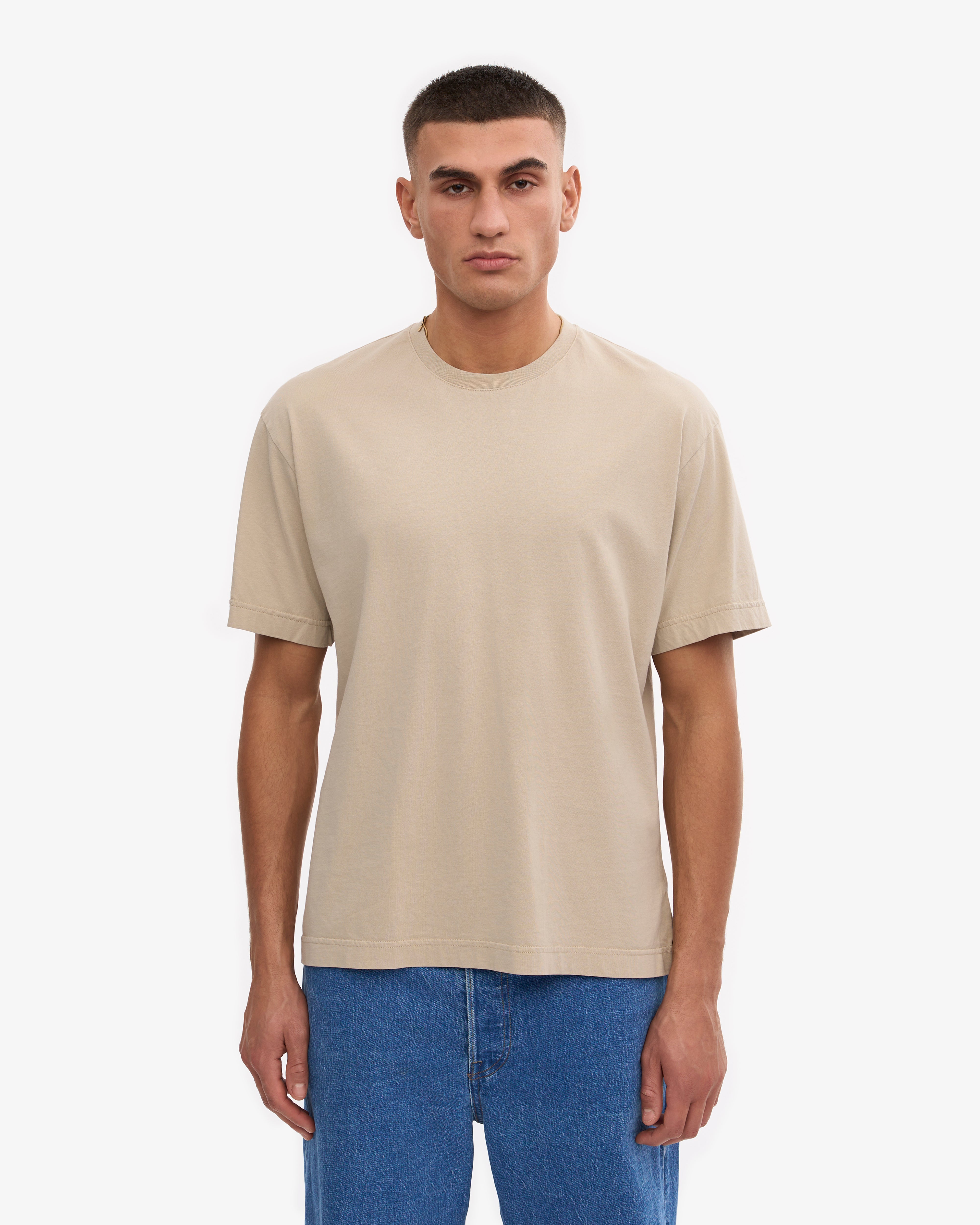 Oversized Organic Cotton T-Shirt for Women - Soft & Comfortable Oyster Grey - Perfect for Casual Wear, Loungewear & Everyday Outfits