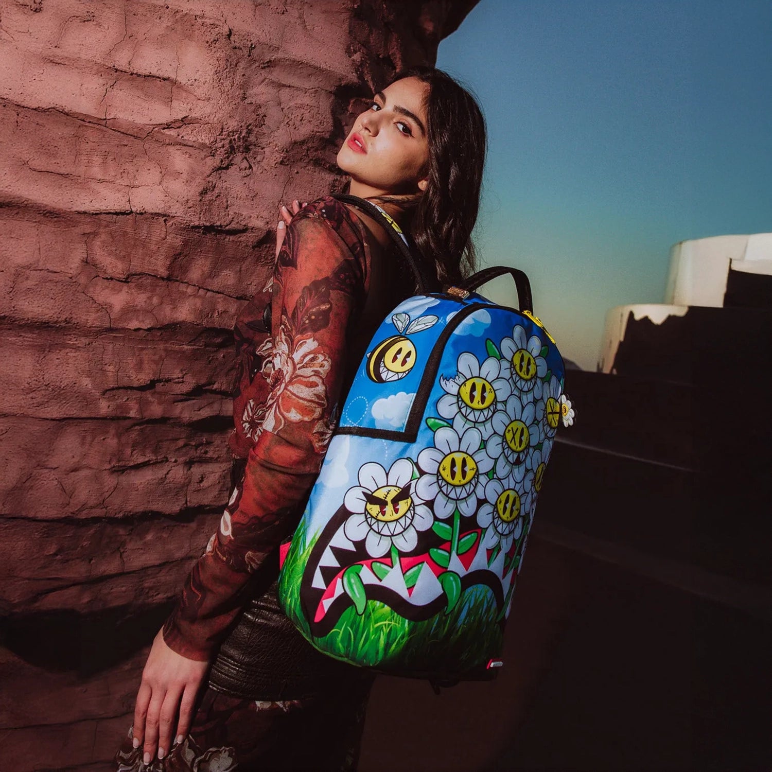 Crazy Daisy Backpack - Stylish & Durable School Backpack for Women & Teens - Perfect for College, Travel, and Everyday Use