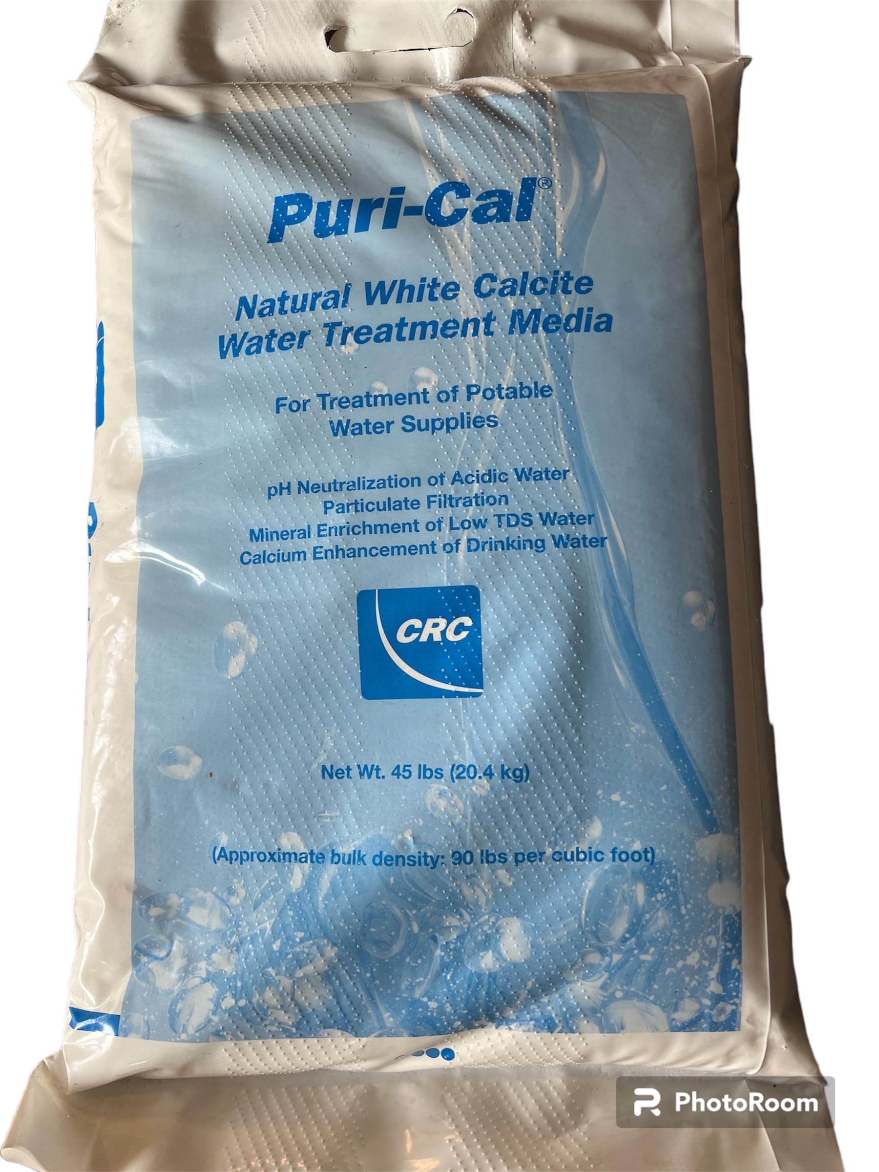 Calcite Calcium Carbonate pH Filter Media 1/2 cu ft - Whole House Water Filtration System - Neutralizes Acidic Water for Drinking, Showers & Appliances