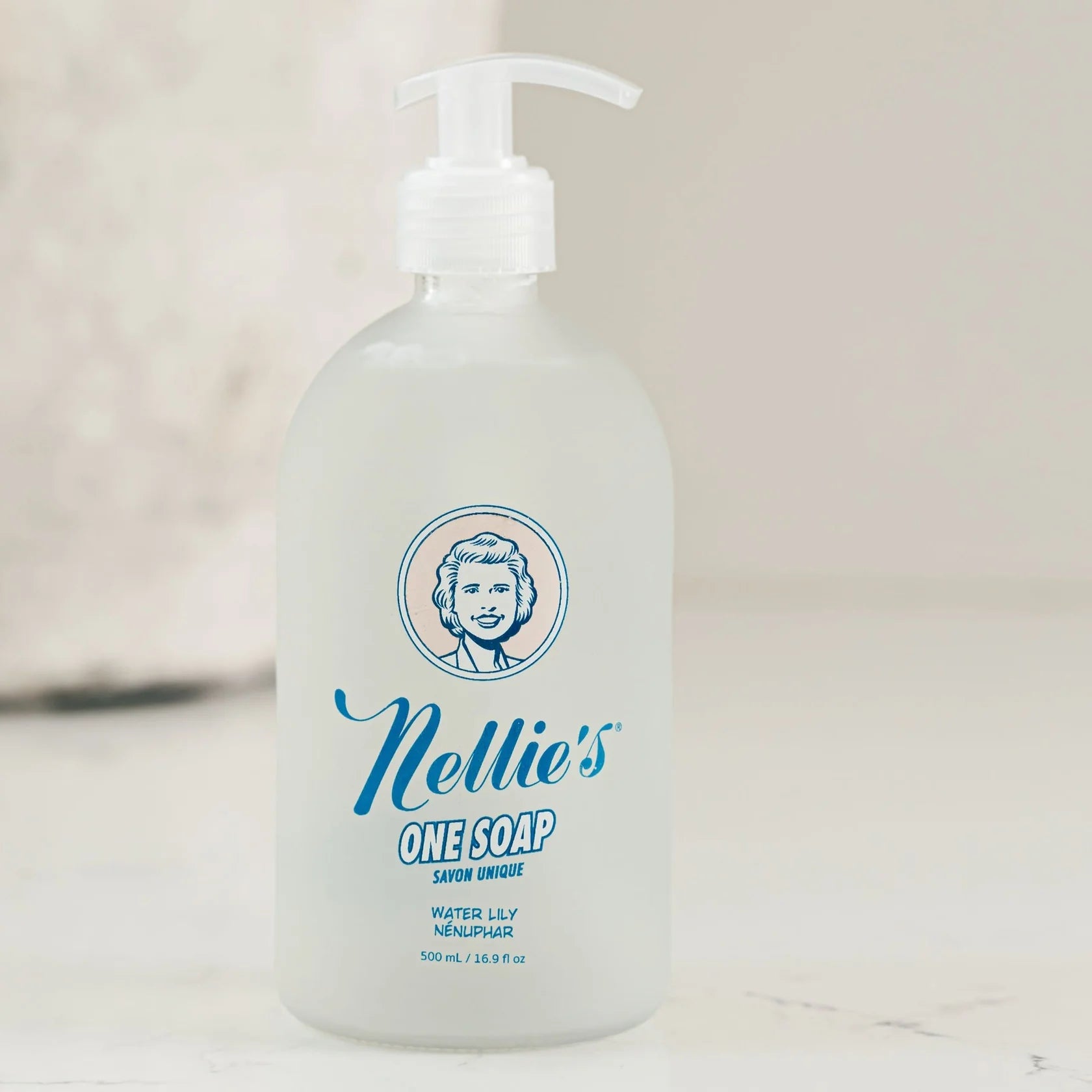 NELLIE'S One Soap Glass Bottle - 500ml Eco-Friendly Dish Soap for Hand Washing | Perfect for Kitchen, Bathroom & Camping Use