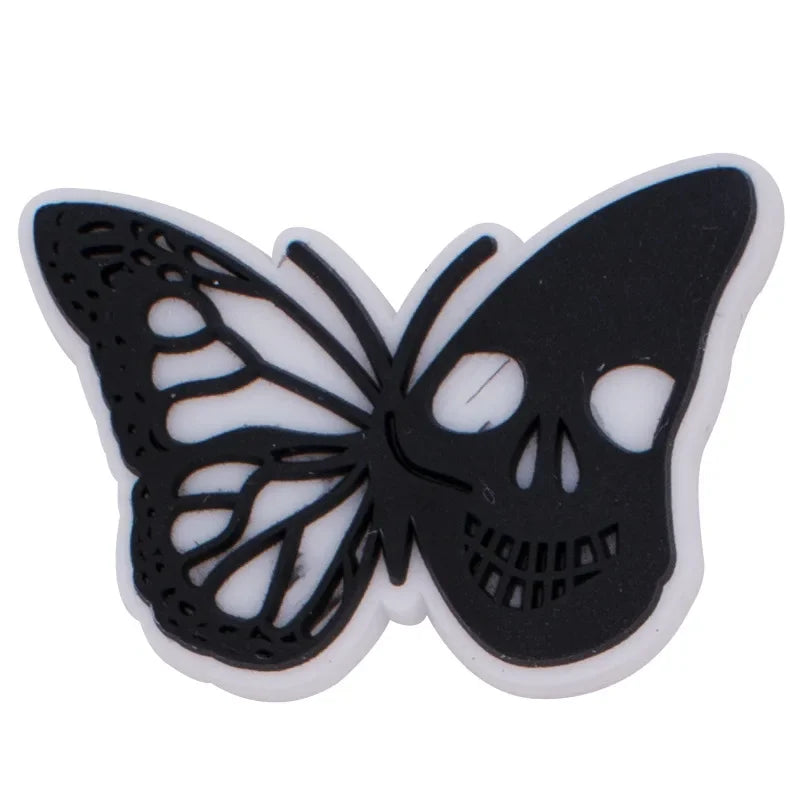 Skull Shoe Charms for Crocs - Fashionable Decor Pins for Kids, Men & Women - Perfect for Crocs Sandals, Clogs, Jeans & Shoe Accessories - Great for School, Parties & Everyday Style