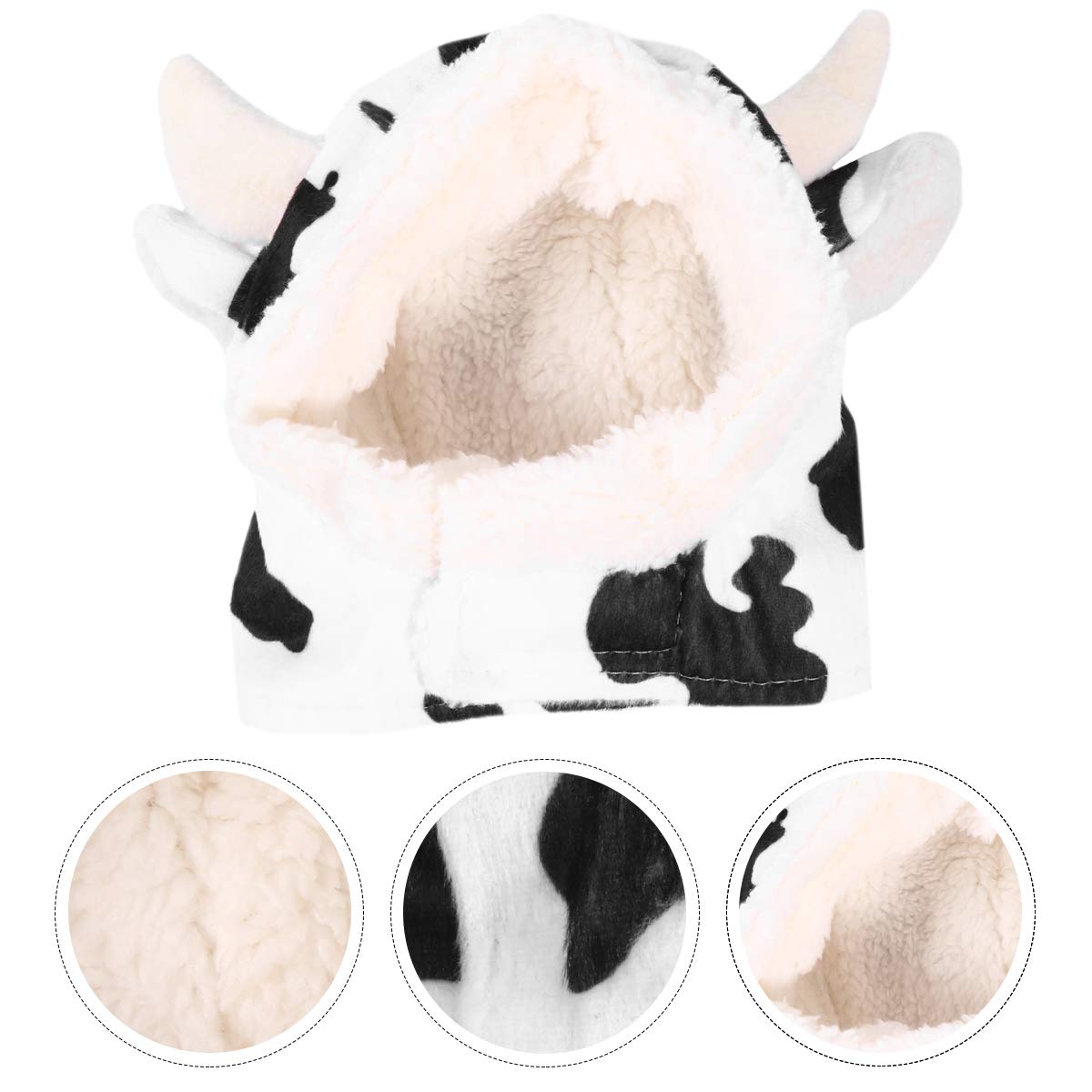 1PC Plush Cow Costume for Dogs - Cute Pet Cow Outfit for Halloween, Christmas & Cosplay Parties - Soft & Comfortable Dog Clothes for Small & Medium Breeds - Perfect for Pet Photo Shoots & Dress-Up Fun