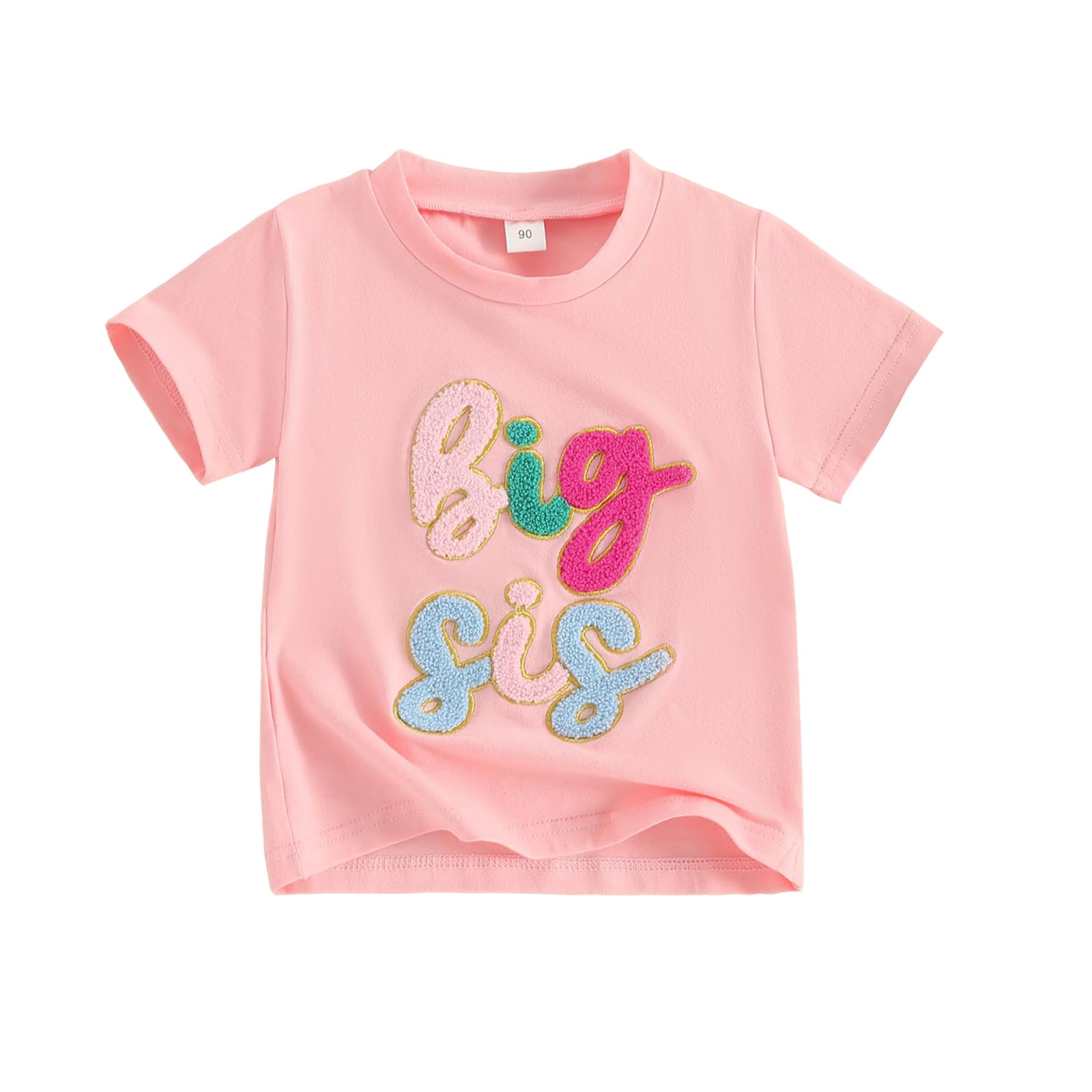 TwoPumpkin Baby Girl Matching Outfits - Bubble Romper & Big Sister Shirt for Newborn Toddler - Family Photo & Special Occasions