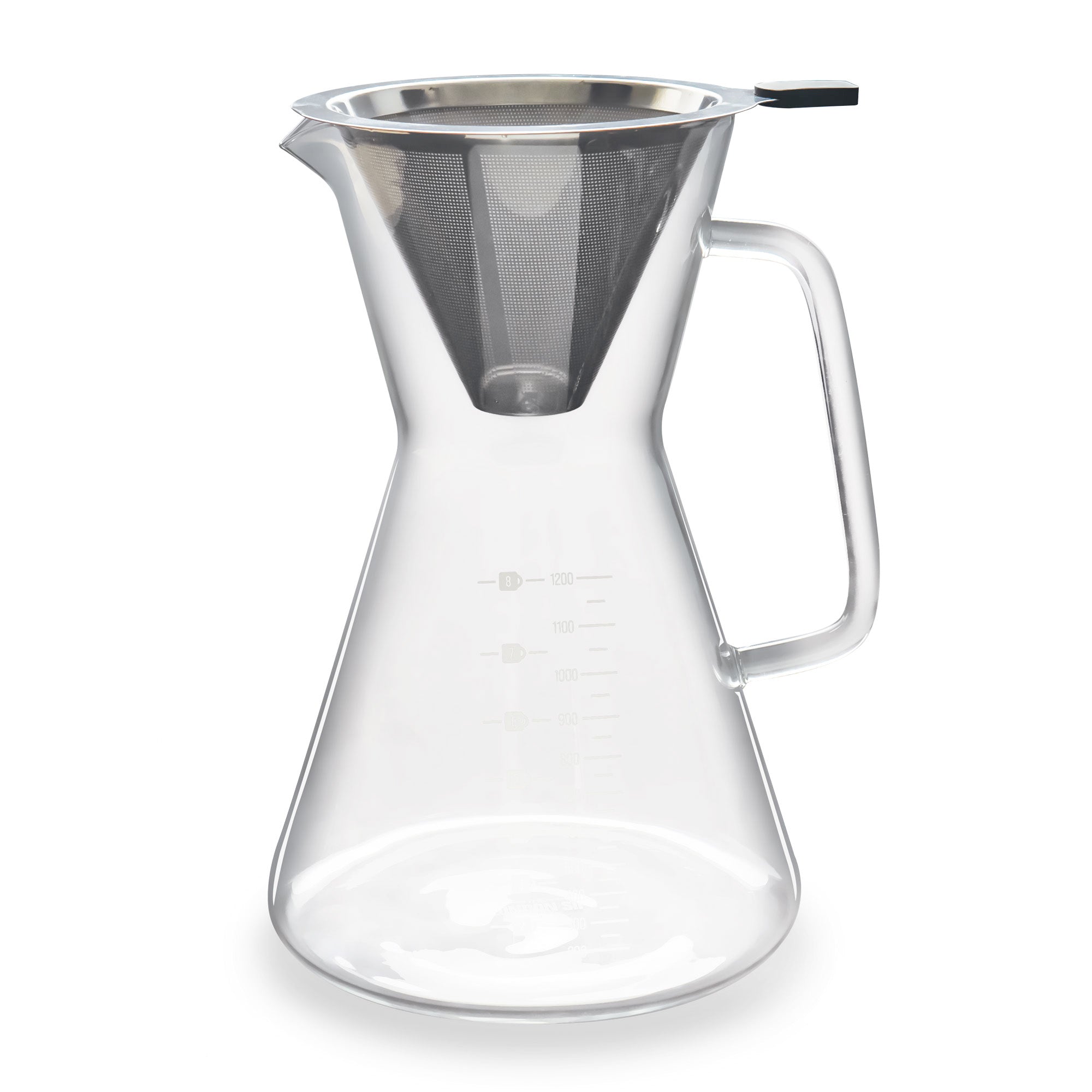 Premium Glass Coffee Carafe - 34oz Insulated Thermal Carafe with Stainless Steel Lid - Perfect for Home, Office, or Restaurants - Keeps Coffee Hot for Hours - Ideal for Serving and Storing Coffee, Tea, or Hot Beverages