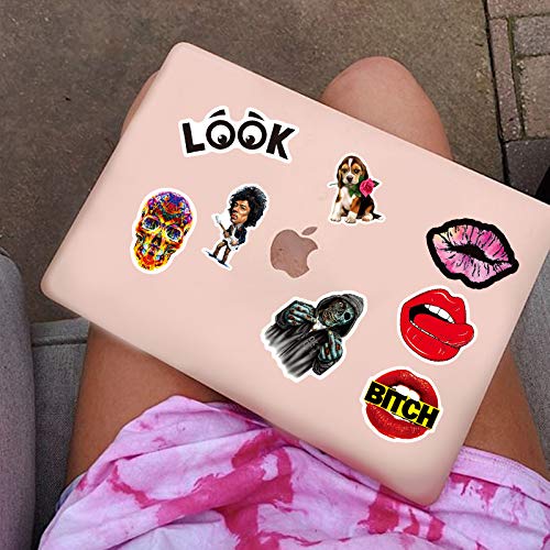 Rock and Roll Stickers Pack of 100 - Classic Punk Style Waterproof Vinyl Decals for Laptop, Car, Guitar, Bumper, Bottle - Perfect for Music Lovers, DIY Decor & Personalizing Accessories