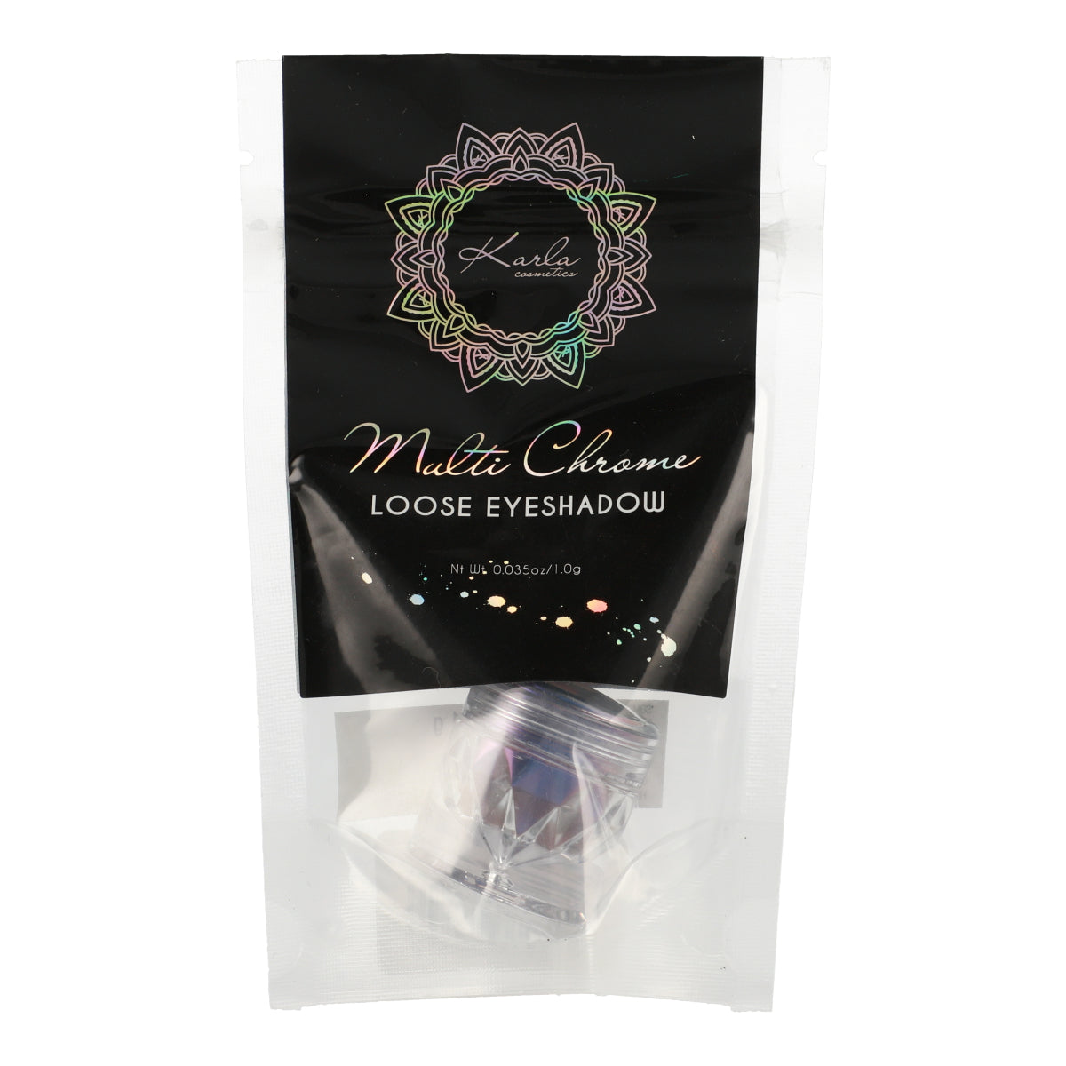 Multi Chrome Loose Eyeshadow - Midnight Original Shimmer Pigment | Long-Lasting Metallic Eye Makeup for Party, Night Out & Special Occasions