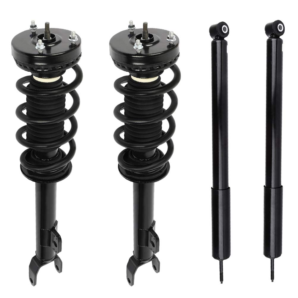 LSAILON Front & Rear Strut Shocks Complete Assembly Compatible for Dodge Challenger 2012-2017 & Dodge Charger 2011-2017 - Smooth Ride & Enhanced Handling for Daily Driving & Performance Upgrades