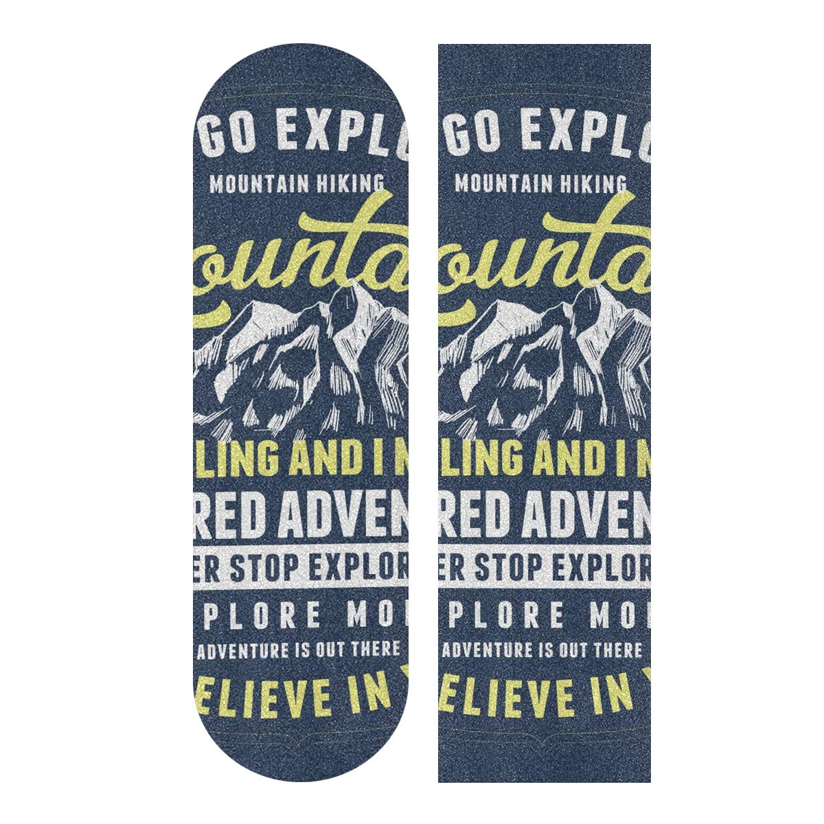 BECCI Mountain Outdoor Skateboards Grip Tape - Non-Slip, Bubble-Free, Tear-Proof Sandpaper for Longboards - 9.1” x 33.1” - Perfect for Mountain Cruising and Urban Commuting