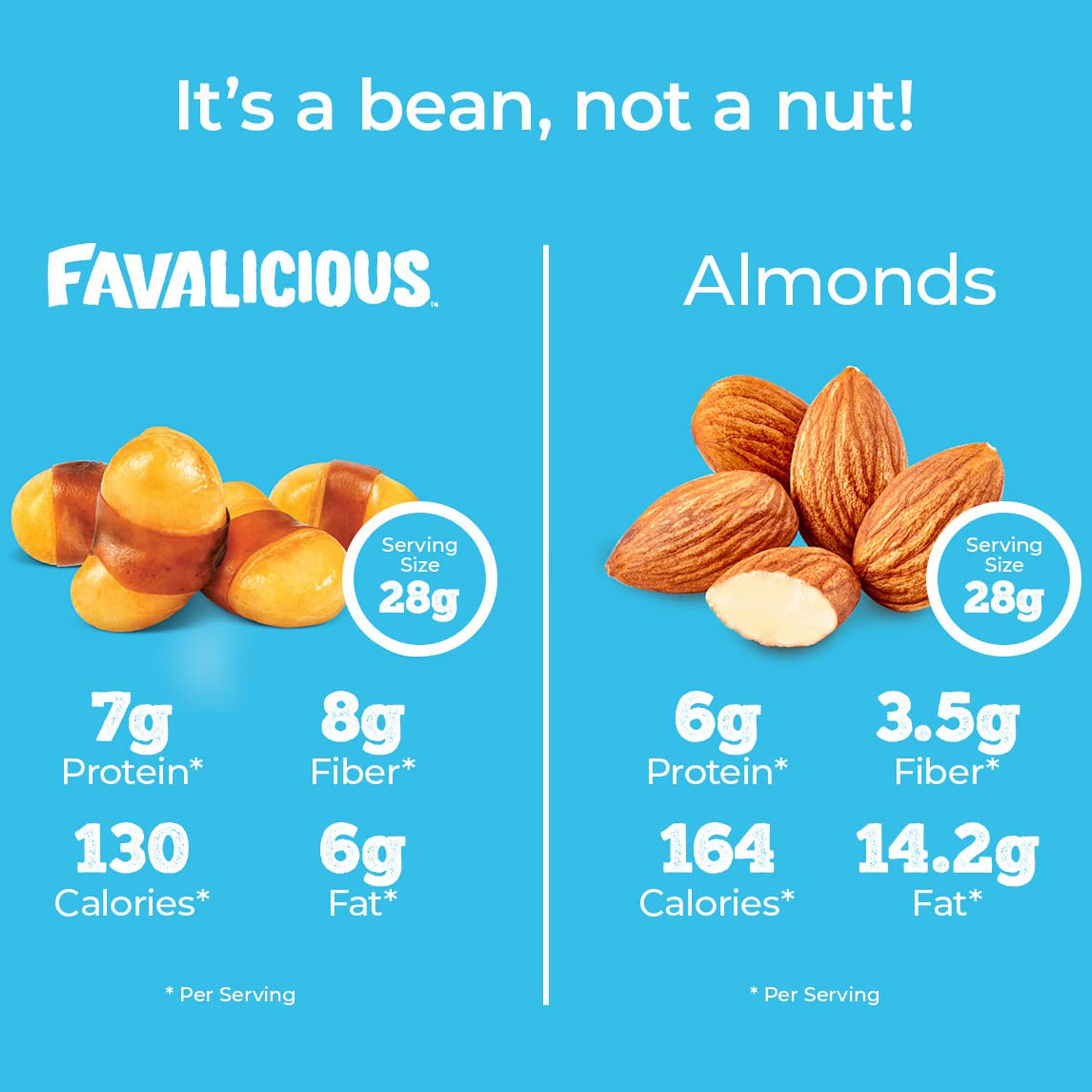 Nuttee Bean Co. Favalicious Roasted Fava Beans 2 Oz (Pack of 12) - Healthy Keto-Friendly Snacks, High Protein, Salt & Vinegar Flavor - Perfect for On-the-Go, Office, Travel & Low-Carb Diet