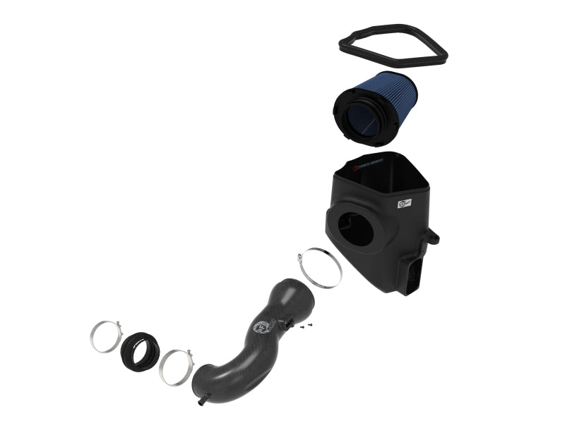 aFe 19-20 GM Trucks 5.3L/6.2L Track Series Carbon Fiber Cold Air Intake System with Pro 5R Filters - High Performance Air Intake for Silverado, Sierra & GMC Trucks - Off-Road & Street Racing Upgrade