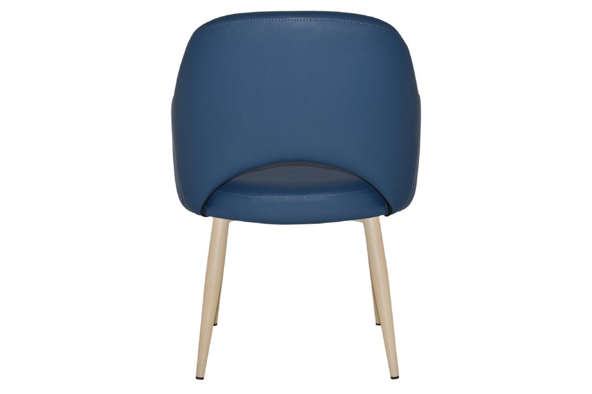 EZ Hospitality Cairo Indoor Armchair with Sturdy Metal Base & Birch Wood Legs - Perfect for Living Room, Office, or Waiting Area