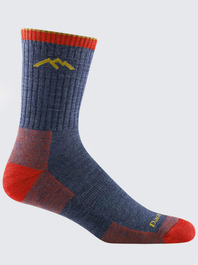 Darn Tough 1466 Hiker Micro Crew Cushion Socks for Men - Moisture-Wicking Hiking Socks for Outdoor Adventures & Daily Wear
