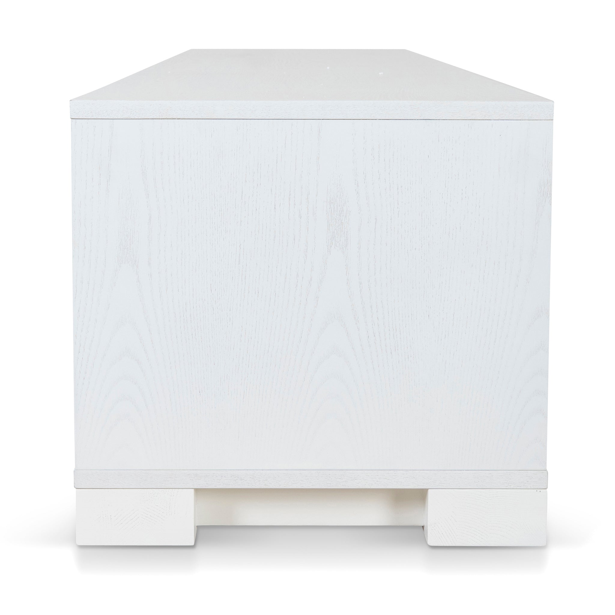2.3m White TV Stand Entertainment Unit - Modern Media Console for Living Room, Home Theater & Gaming Setup