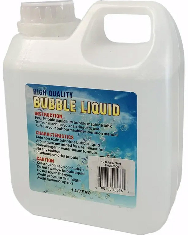 60W Bubble Machine with 1L Bubble Solution - High Power Bubble Blower for Kids Parties, Outdoor Events, and Backyard Fun