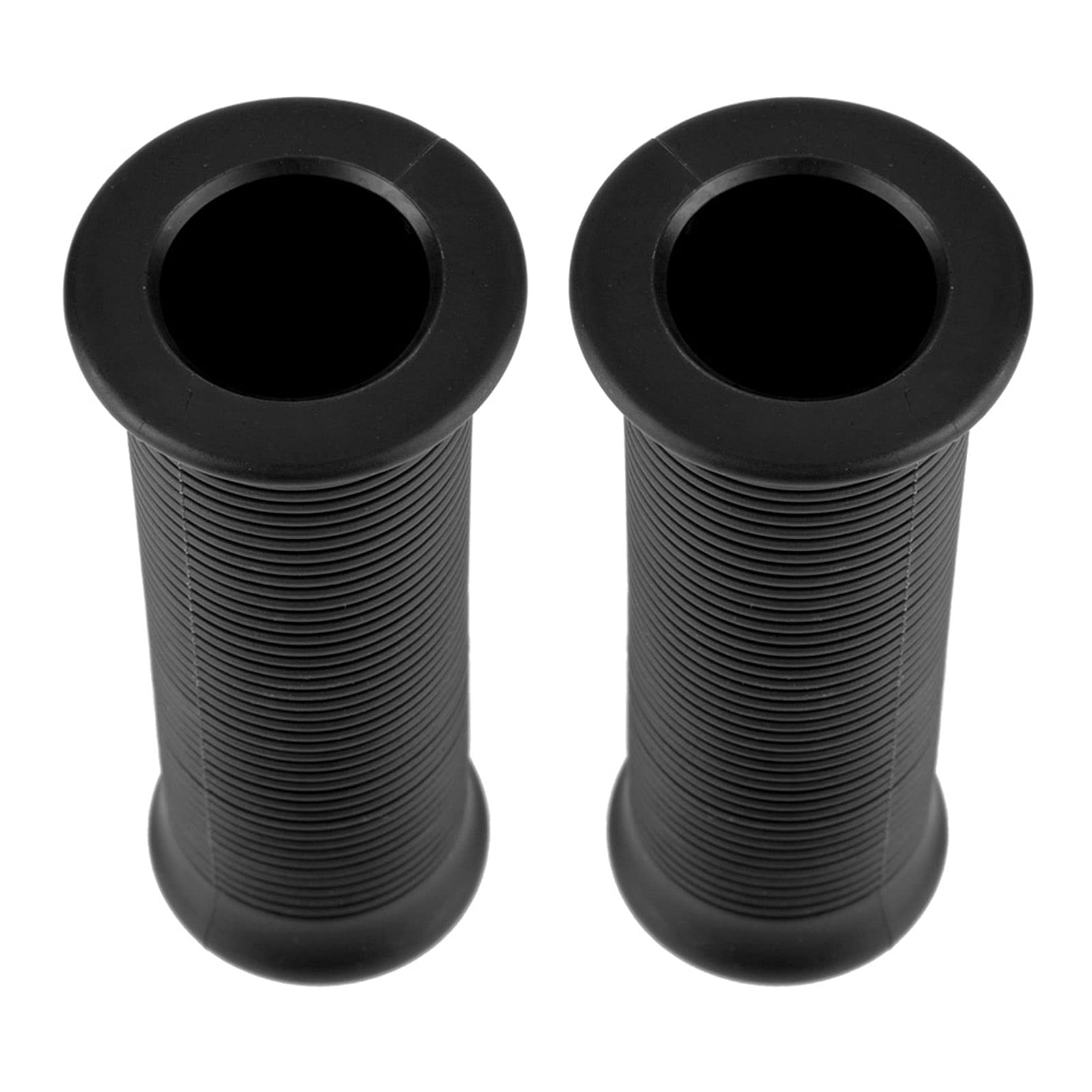 Premium Bike Handlebar Grips - Universal 25mm & 28mm Anti-Slip Rubber Grips for BMX, Mountain Bike, Scooter & Folding Bikes (Black) - Perfect for Commuting, Off-Road Cycling & Urban Riding