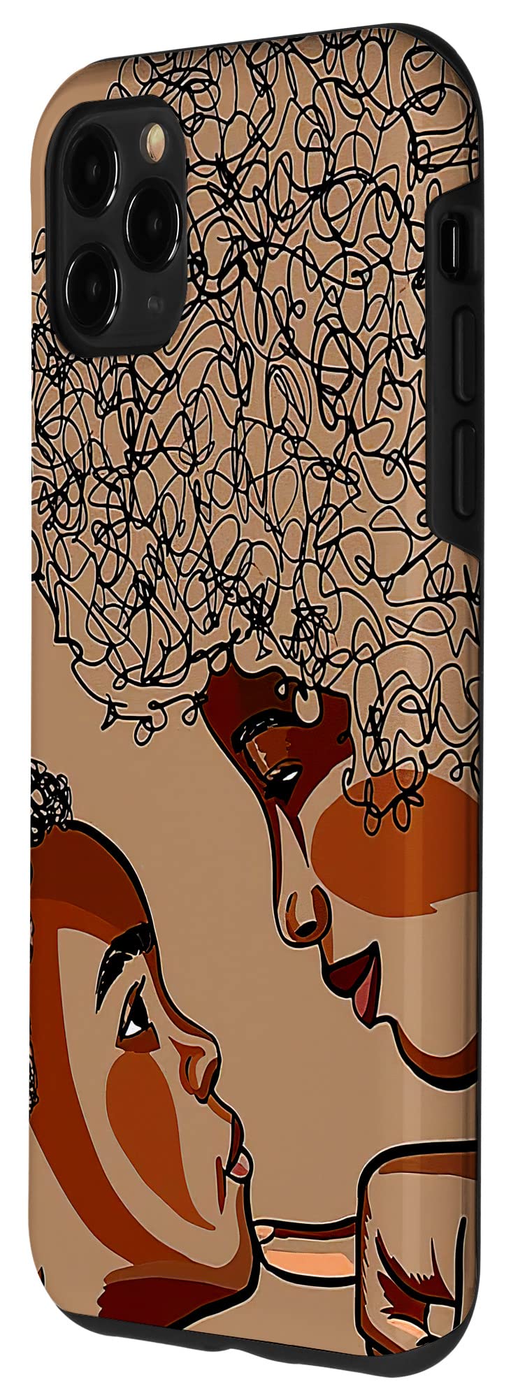 iPhone 11 Pro Max Case - Premium Black Mother and Son Design | Durable Protective Cover for iPhone 11 Pro Max | Perfect for Family Photos, Daily Use & Gift Giving