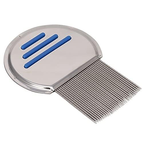Professional Stainless Steel Lice Comb for Kids & Adults - Fine Tooth Nit Remover for Head Lice & Eggs - Safe & Easy to Use on Children, Women & Pets - Perfect for Home, School & Travel Use