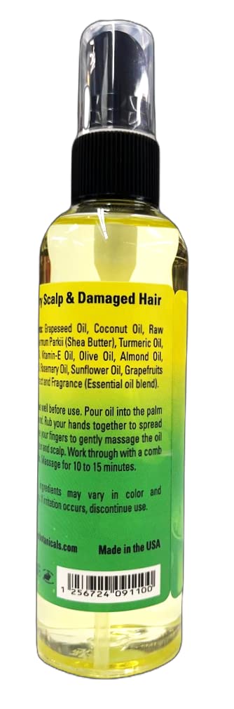 Organic Turmeric & Neem Hair Oil with Jojoba & Almond Oil - Scalp Treatment for Dry Hair, Dandruff Relief & Hair Growth - Perfect for Daily Moisturizing & Nighttime Hair Care Routine