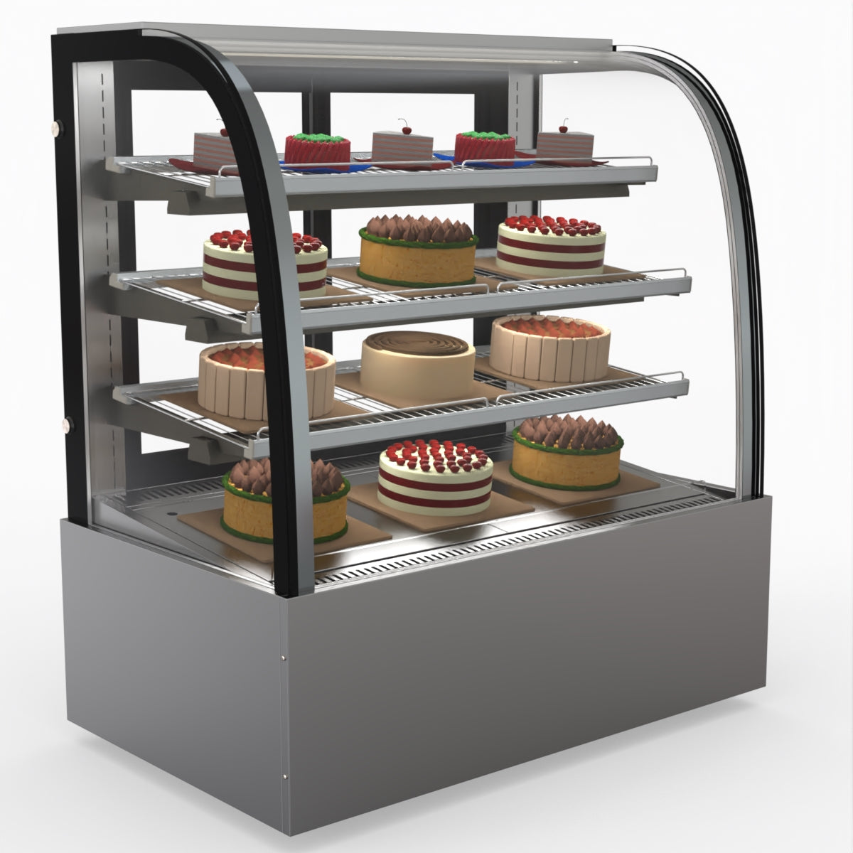 Bonvue SL840 Commercial Refrigerated Display Case - Perfect for Delis, Bakeries & Cafes to Showcase Fresh Food