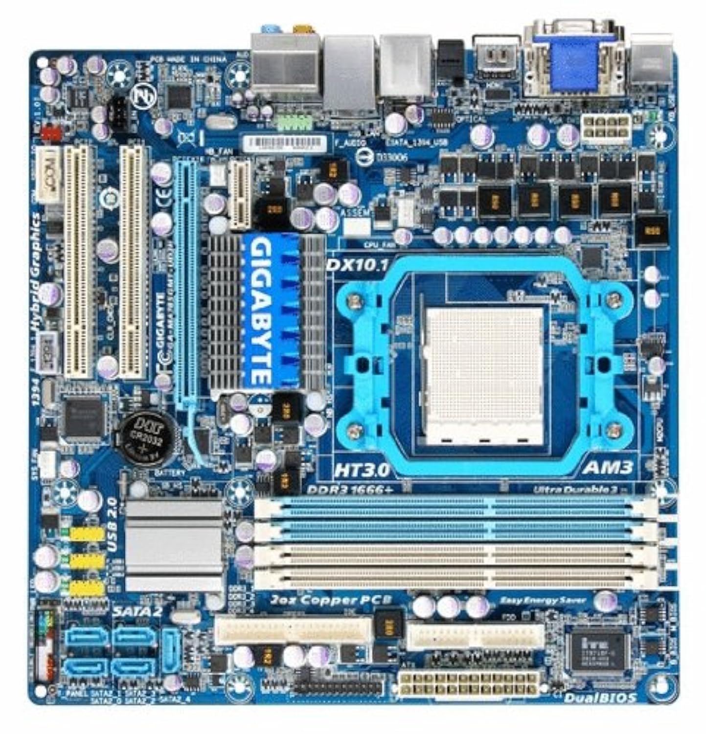 Gigabyte GA-MA785GMT-UD2H AMD Micro ATX Motherboard - DDR3, HDMI, USB 3.0 for Gaming PC & Home Office Builds