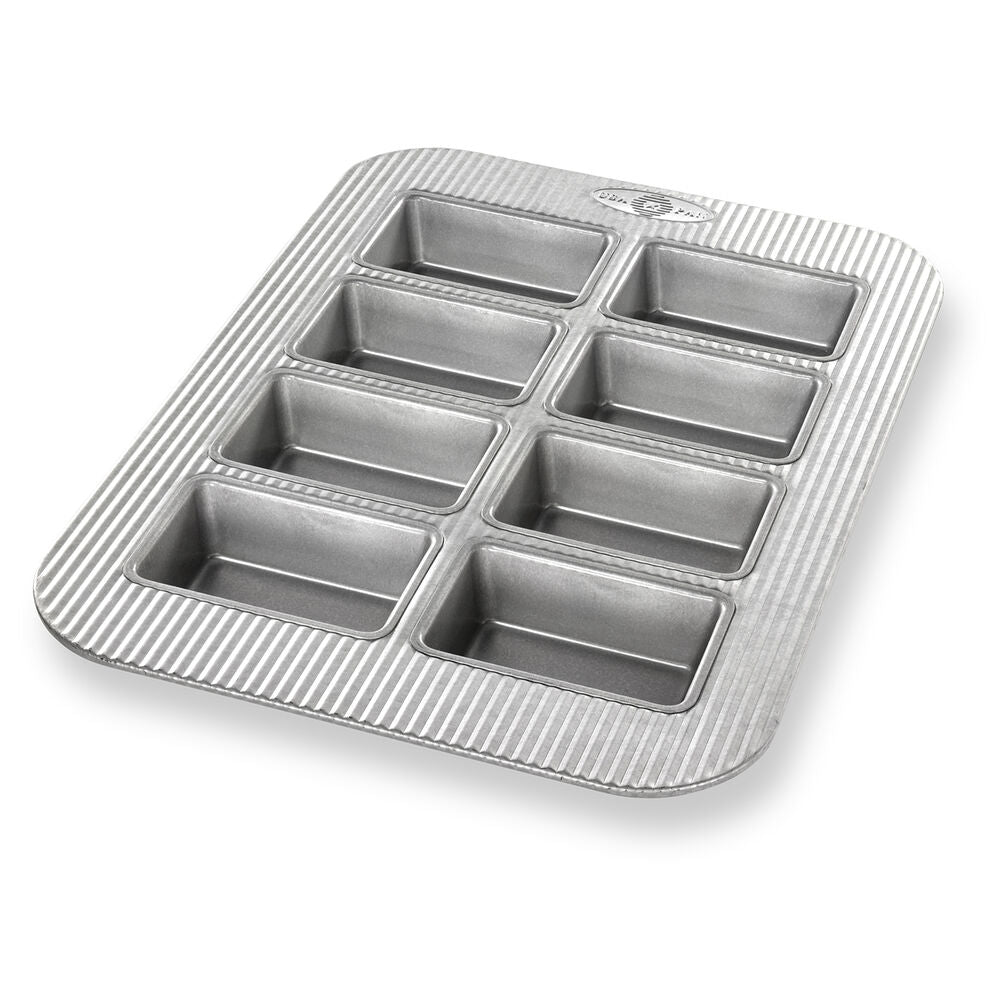 Non-Stick Mini Loaf Pan Set of 2 - Perfect for Baking Banana Bread, Pound Cakes & Small Loaves - USA Made Baking Supplies for Home Bakers & Gift Giving
