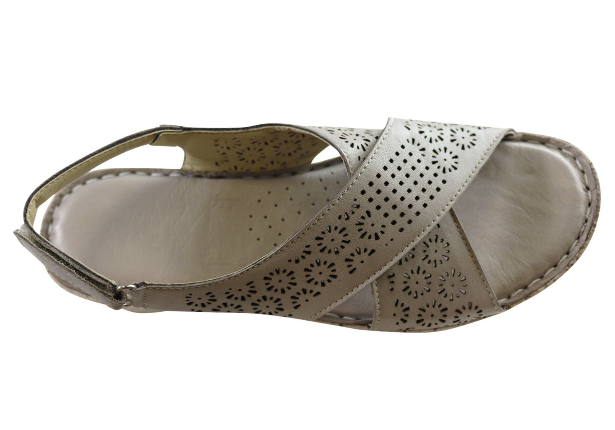 Orizonte Anthea Women's Comfortable European Leather Sandals - Perfect for Summer, Beach, and Casual Outings