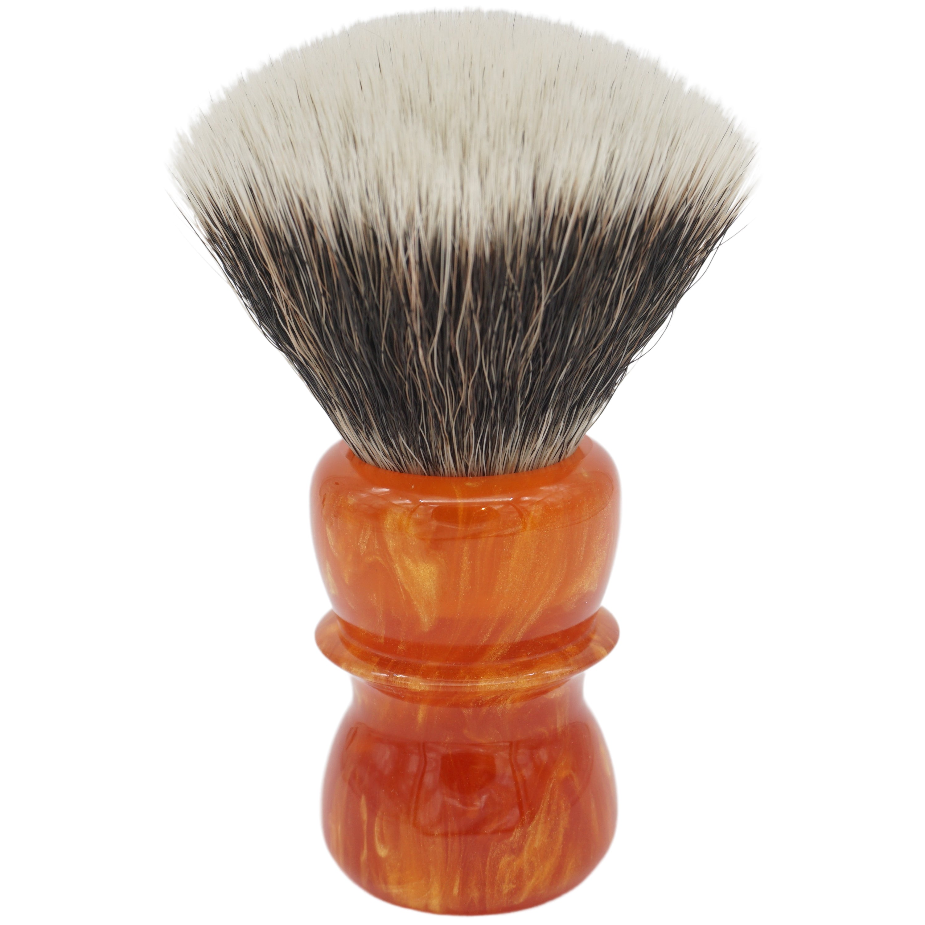 AP Shave Co. 26mm G5C Synthetic Shaving Brush - Golden Butterscotch Handle | Premium Wet Shaving Tool for Men | Perfect for Lathering Creams & Soaps | Luxury Grooming & Barber Use