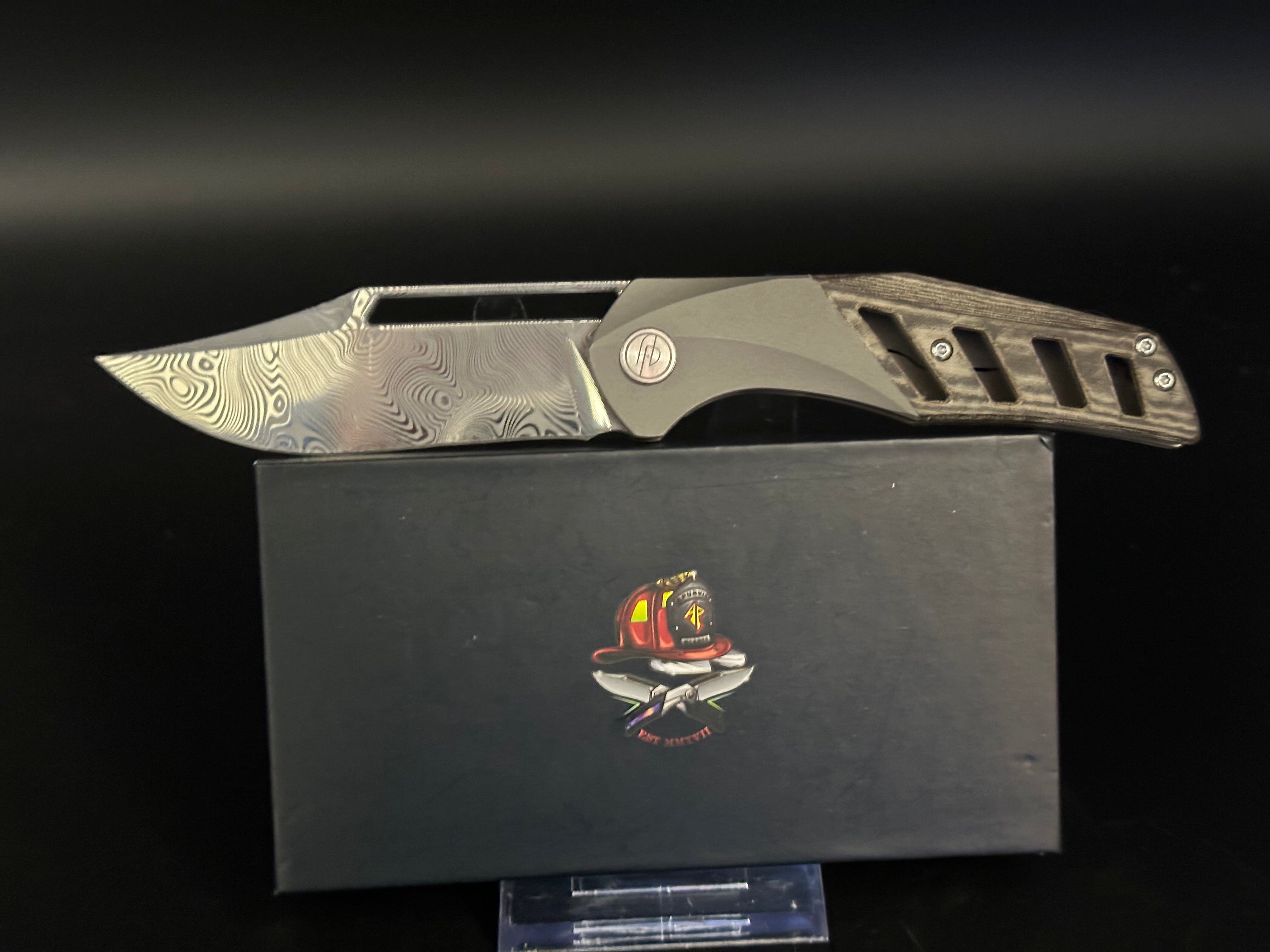 Apurvis Primordial MK3 Limited Edition - Exclusive Damasteel & Timascus Folding Knife (Only 20 Made) | Premium EDC Pocket Knife for Collectors & Outdoor Enthusiasts