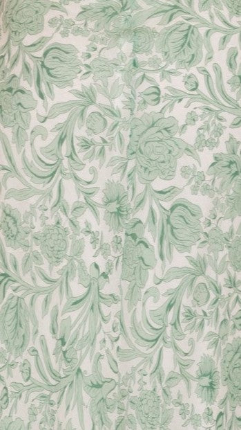Margie Midi Dress - Floral Print Green Summer Dress for Women | Perfect for Beach Vacation, Garden Party & Casual Outings