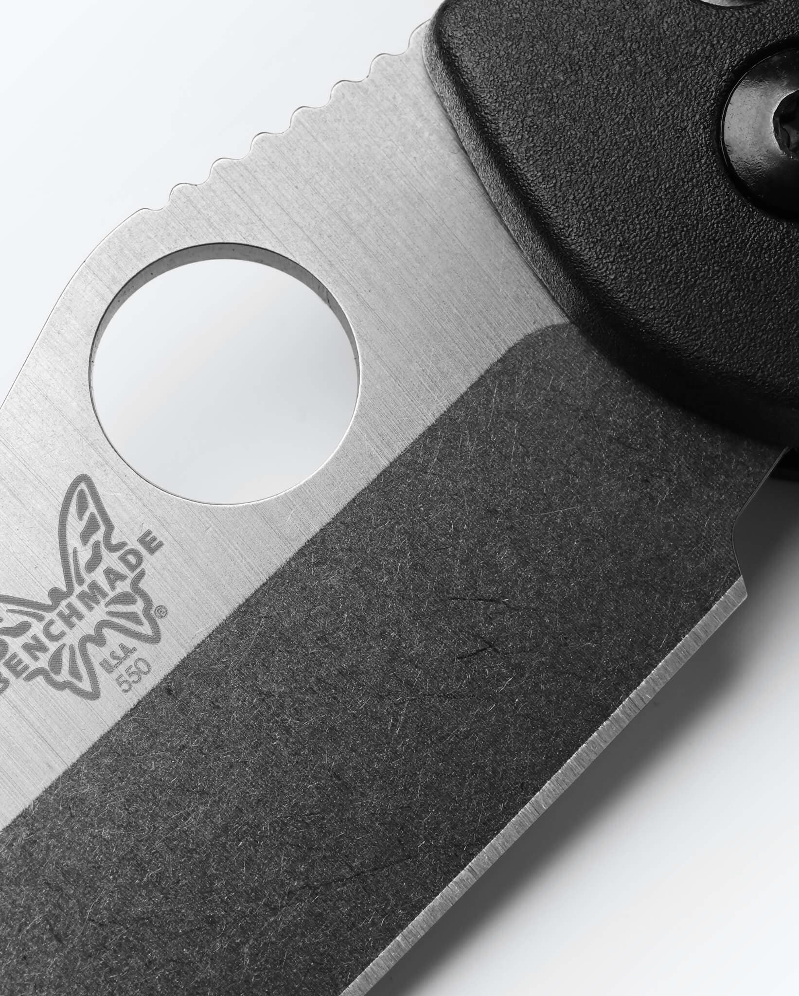 Benchmade Griptilian Folding Knife - Black Grivory Handle, Sheepsfoot Blade - EDC, Outdoor, Camping & Everyday Carry