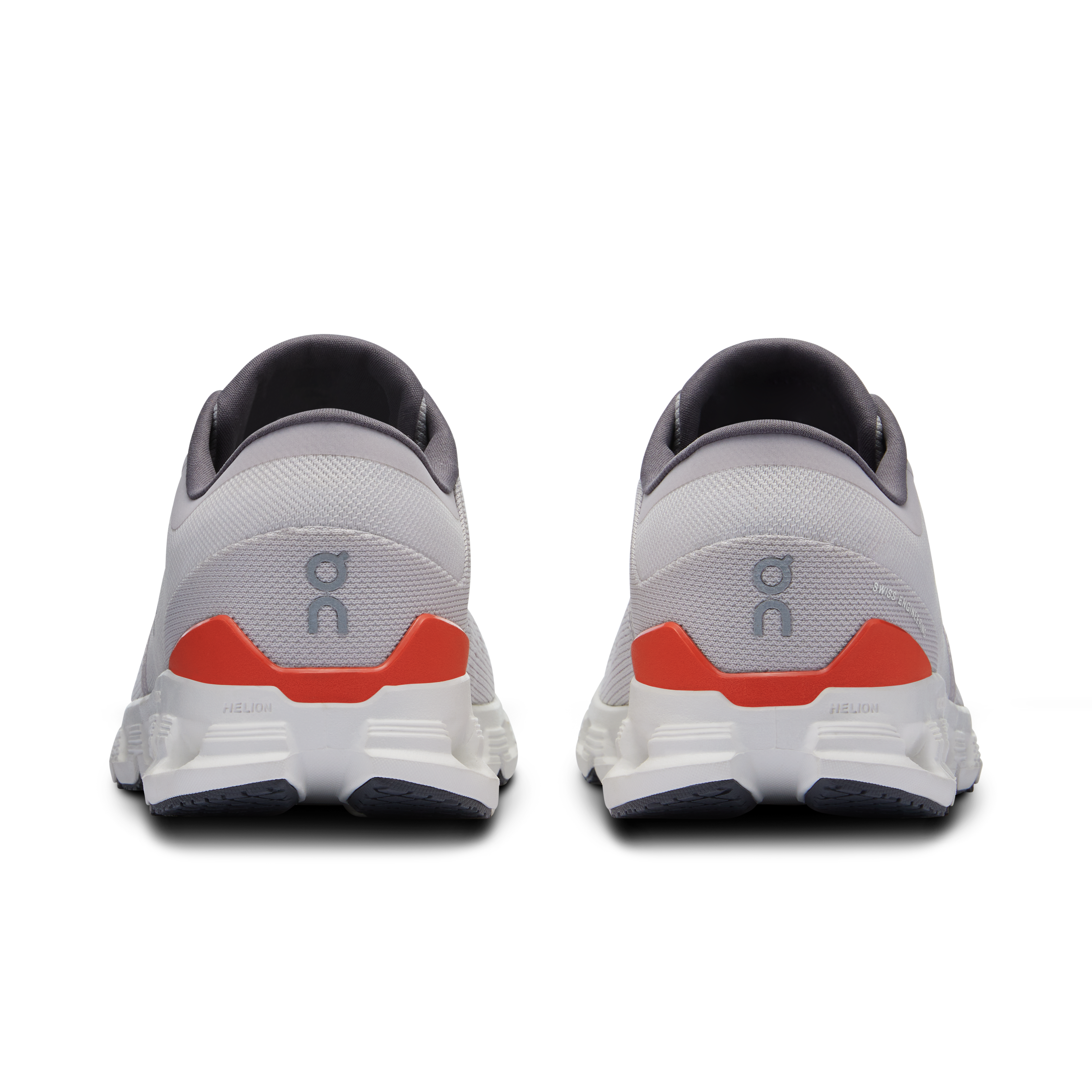 On Running Men's Cloud X 4 Running Shoes - Lightweight & Breathable Silver/Flame Color for Jogging, Gym Workouts & Daily Wear