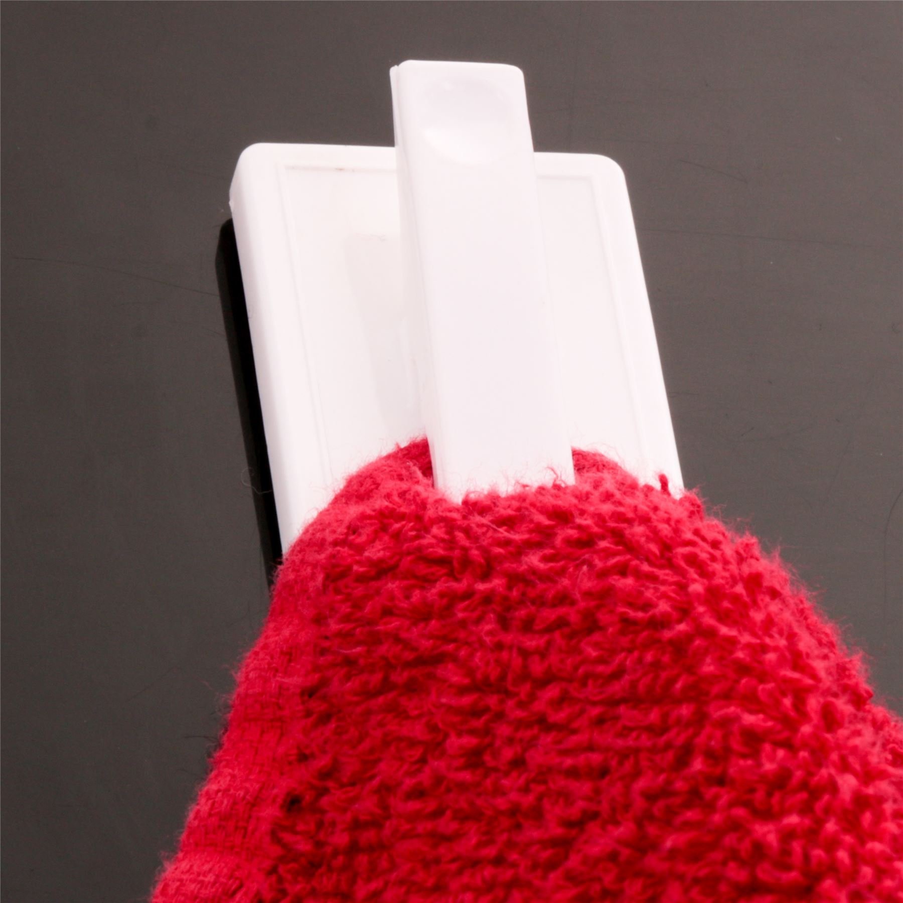 2-Pack Self-Adhesive Bill Clips - Strong Kitchen Towel Holder, Apron Hook & Oven Glove Organizer - Perfect for Pantry, Cabinet & Laundry Room Organization