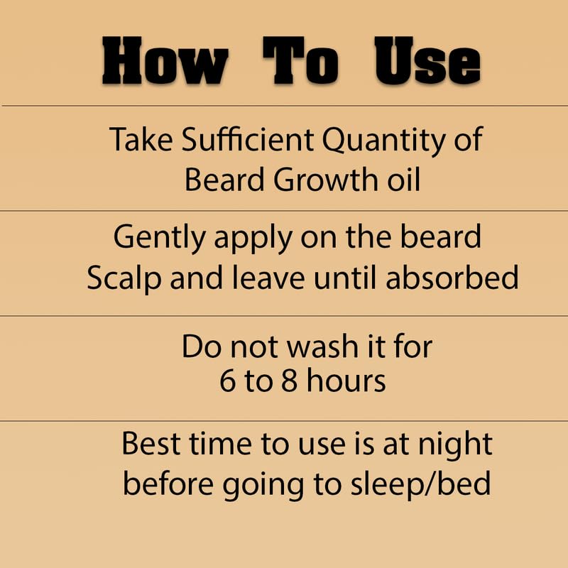 Beard Growth Serum & Oil Pack of 1 - Fast Acting Formula for Thicker, Fuller Facial Hair | Strengthens Beard Follicles | Natural Ingredients for Men's Grooming | Perfect for Daily Use & Special Occasions