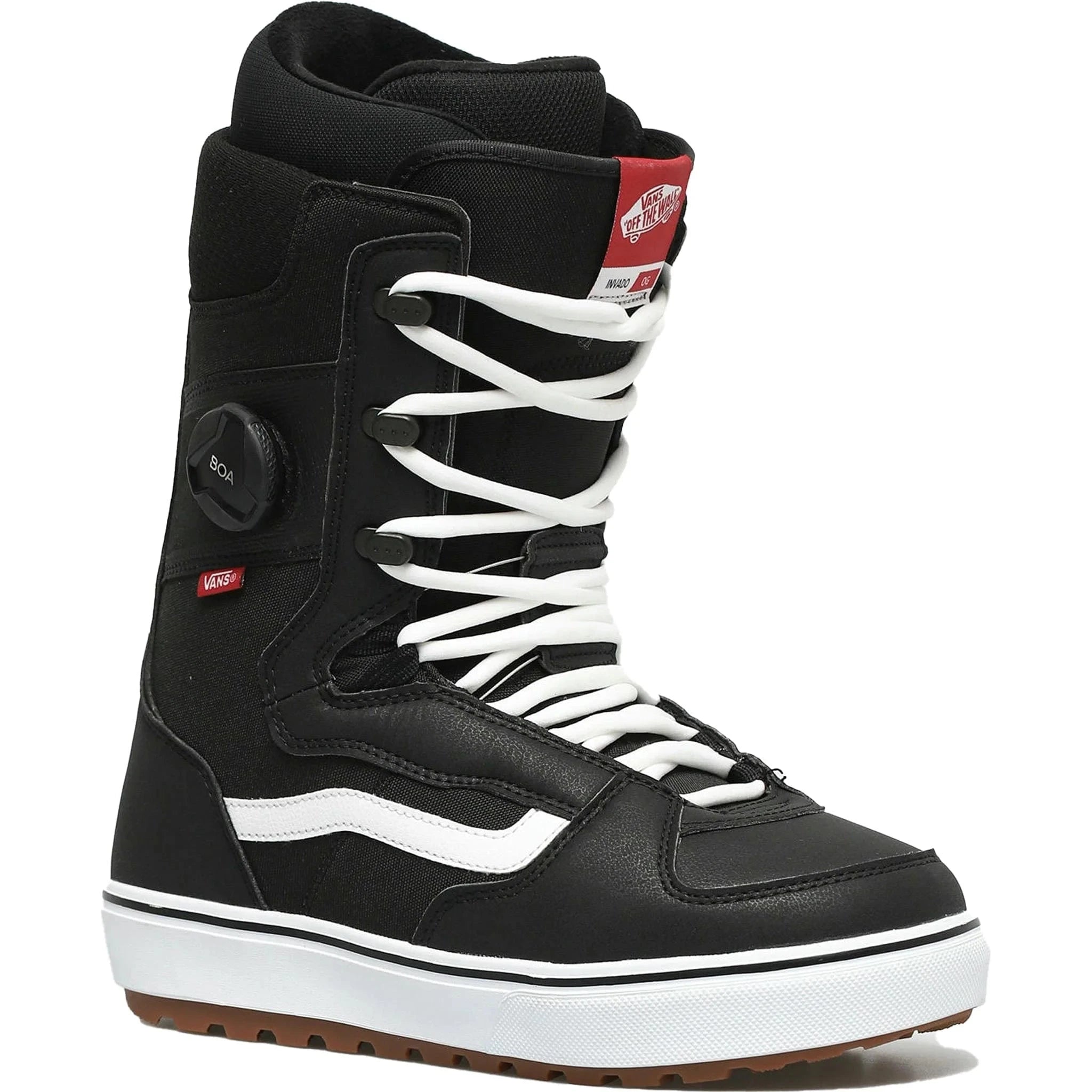 VANS Invado OG Snowboard Boots Black/White 2025 - Men's & Women's High-Performance Snowboarding Shoes for Winter Sports & Mountain Adventures