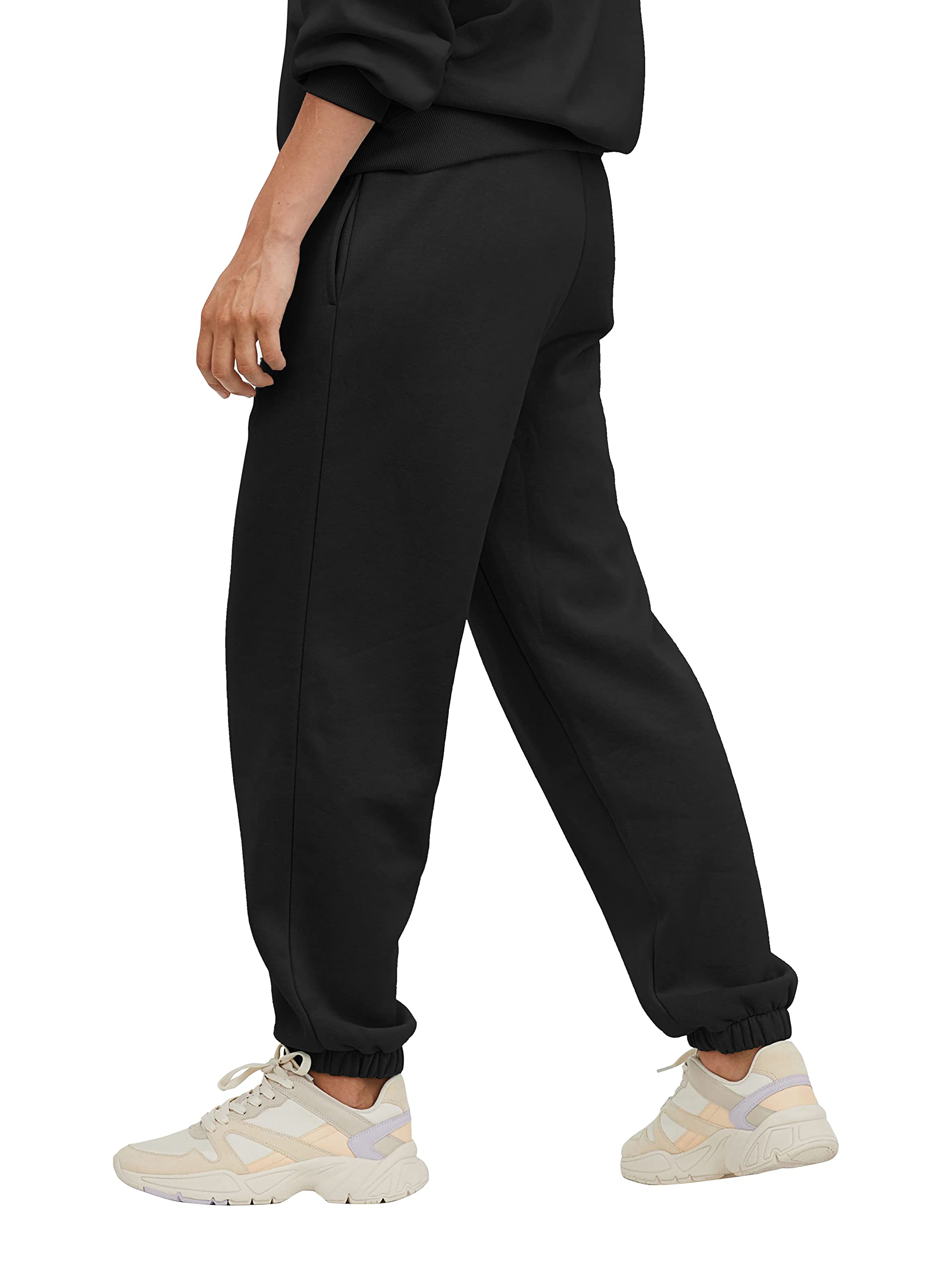 Ma Croix Men's Lightweight Sweatpants with Pockets - Elastic Waist Fleece Joggers for Running, Lounge & Casual Wear