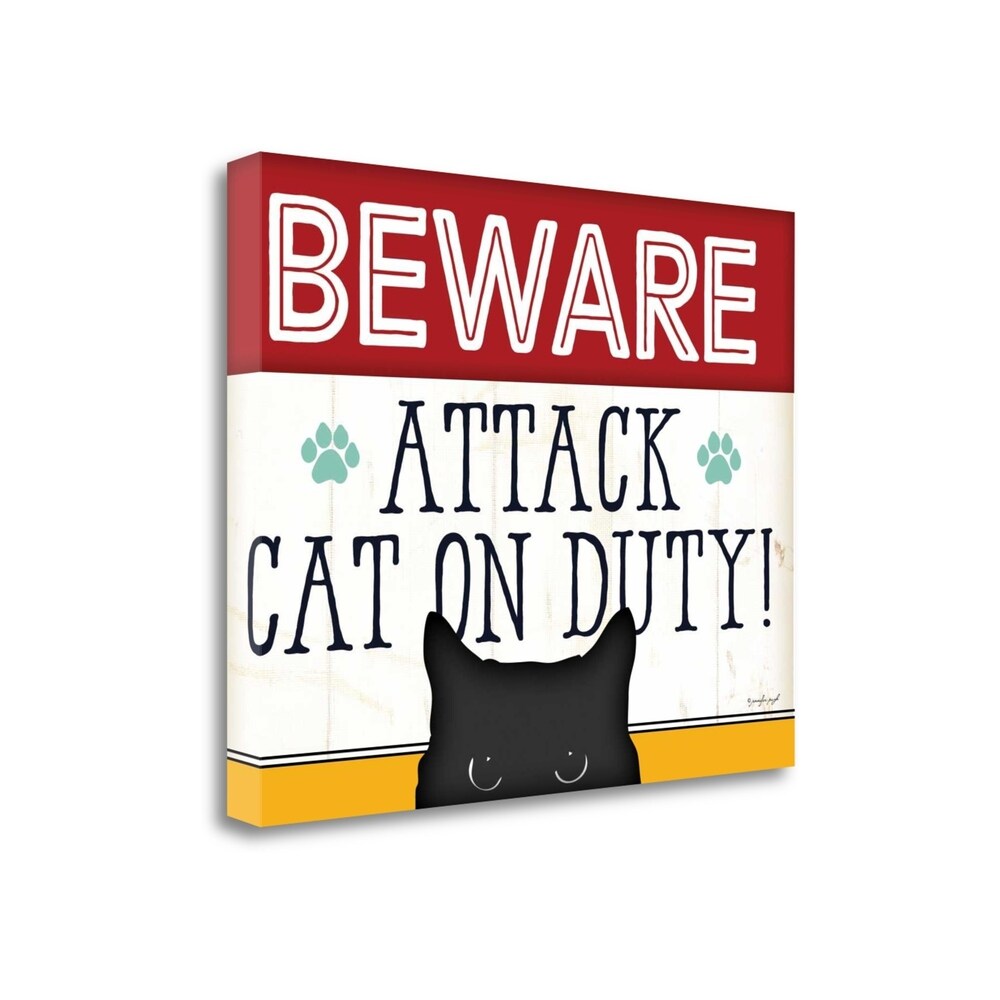 Beware by Jennifer Pugh - Fine Art Giclee Print on Gallery Wrap Canvas - Ready to Hang Wall Art - Perfect for Living Room, Bedroom & Office Decor