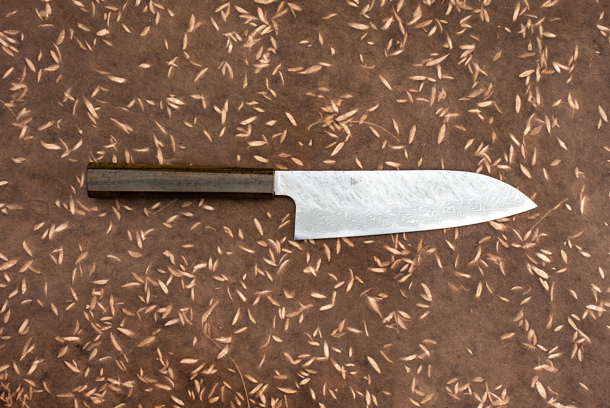 Premium Nigara VG10 Tsuchime Damascus Santoku Knife 180mm - Japanese Chef Knife for Slicing, Dicing & Chopping - Perfect for Home Kitchen & Professional Use
