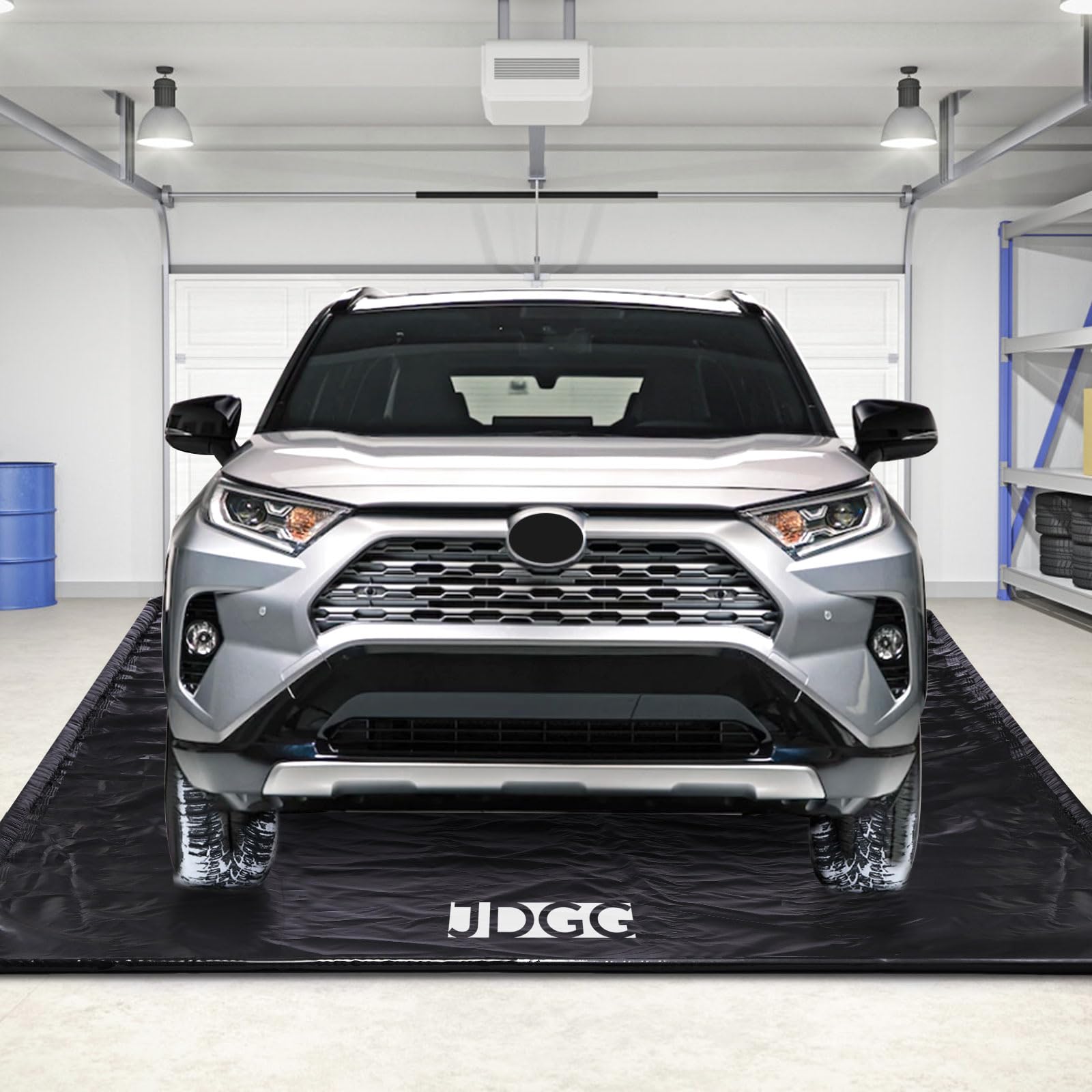 **JDGG Heavy Duty Waterproof Garage Floor Mat 7'9