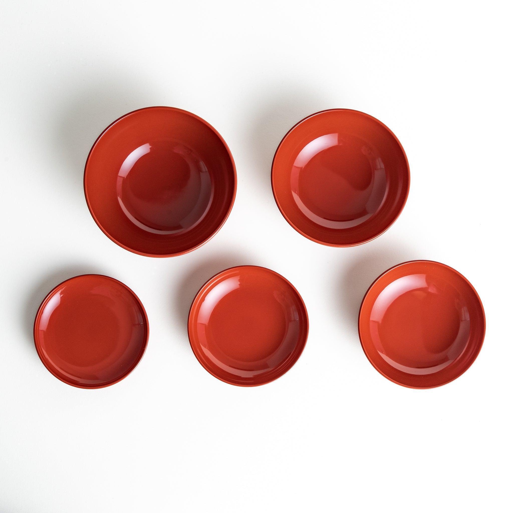 5-Piece Nested Oryoki Set - Traditional Japanese Zen Buddhist Meal Bowls for Mindful Eating, Meditation & Ceremonial Use