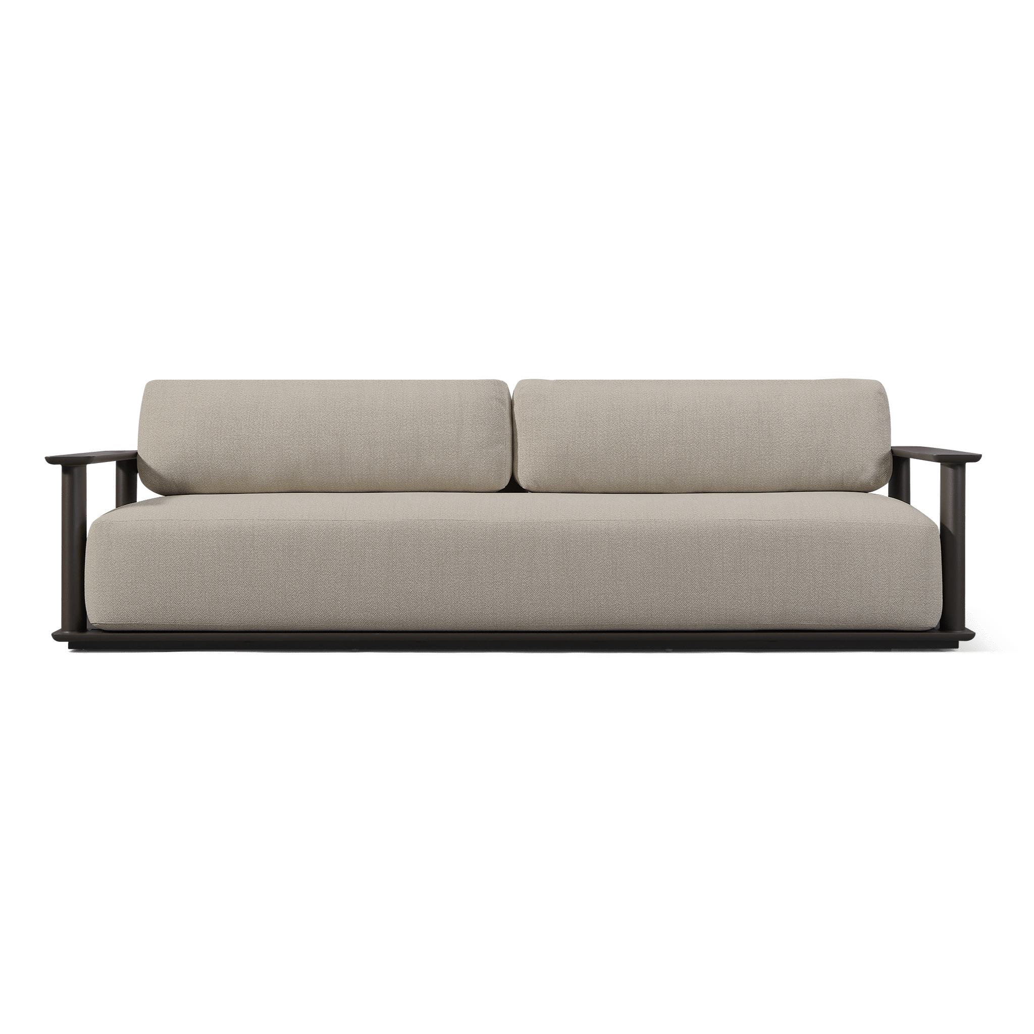 Newport Aluminum Outdoor Sofa Set 108 - Modern Patio Furniture for Garden, Poolside, and Backyard Relaxation