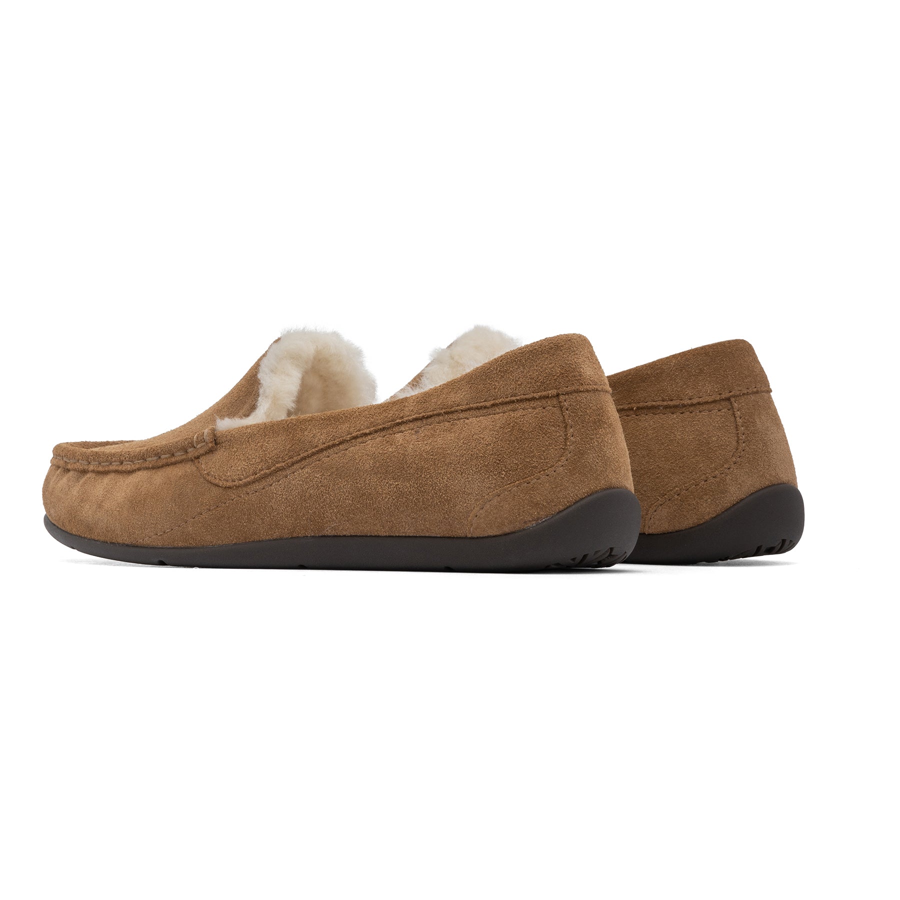 Abeo Amble Comfortable Slip-On Slippers for Men & Women - Soft Tan Indoor/Outdoor House Shoes for Relaxation & Lounge Wear