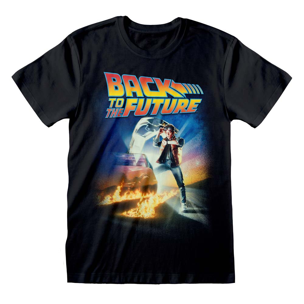 Back To The Future Movie Poster T-Shirt - Vintage 80s Retro Graphic Tee - Perfect for Cosplay, Movie Nights & Fan Gifts