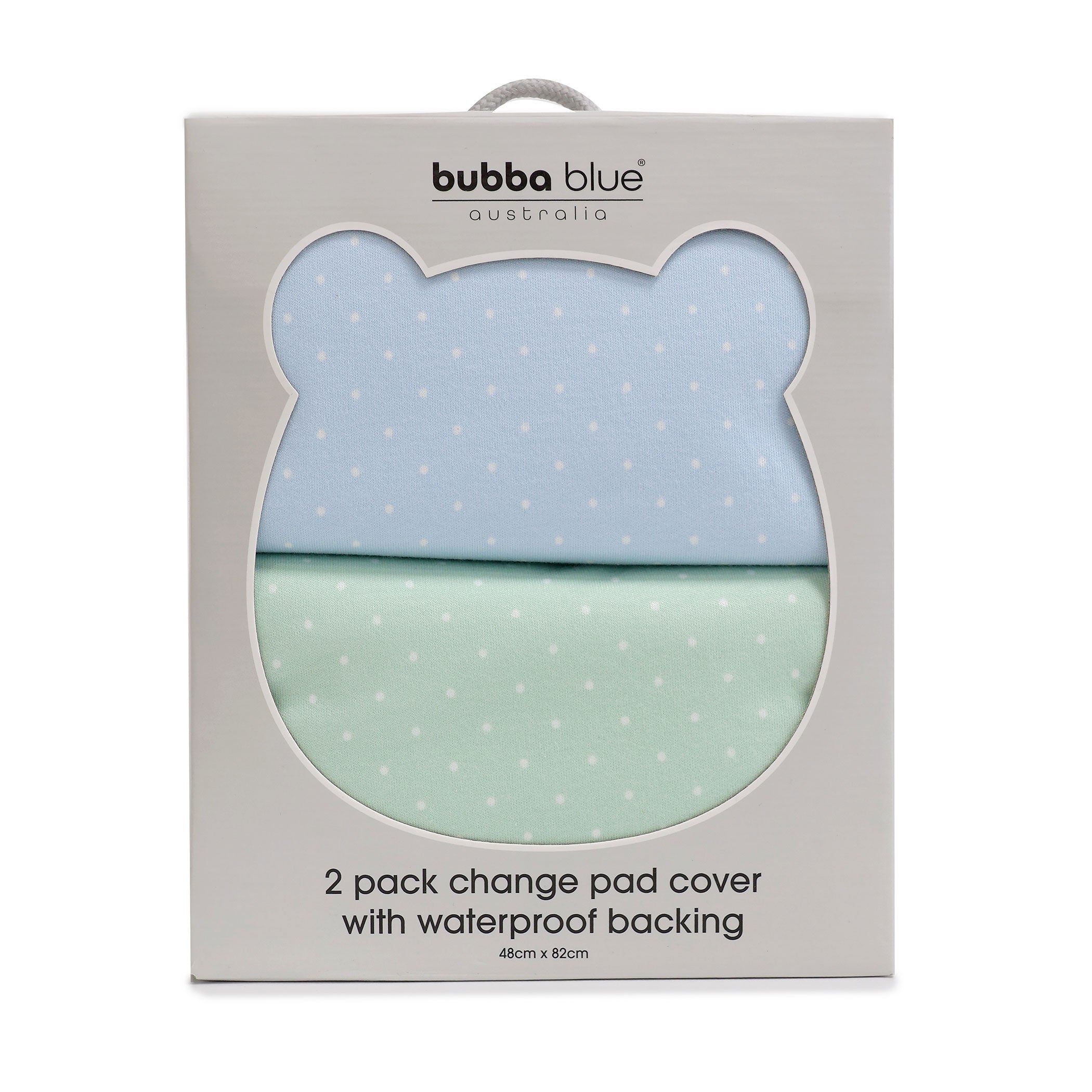 Waterproof Change Pad Covers 2-Pack - Blue & Sage for Baby Diaper Changing | Nursery Essentials & Travel Changing Mat Protectors