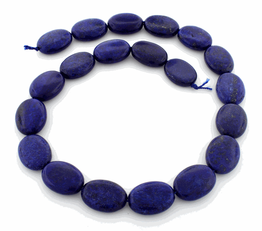 15x20mm Dyed Lapis Lazuli Oval Gemstone Beads for Jewelry Making, DIY Crafts, Necklaces & Bracelets - Premium Quality Blue Stone Beads for Beading Projects