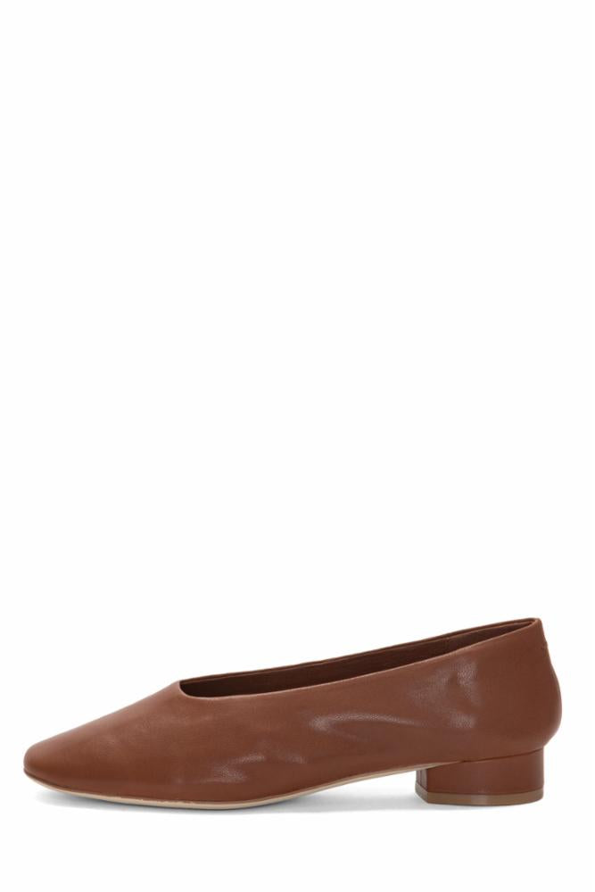 Jeffrey Campbell Women's Trustee Brown Leather Ankle Boots for Women - Stylish & Comfortable Fall Winter Fashion Booties for Casual Outings & Office Wear