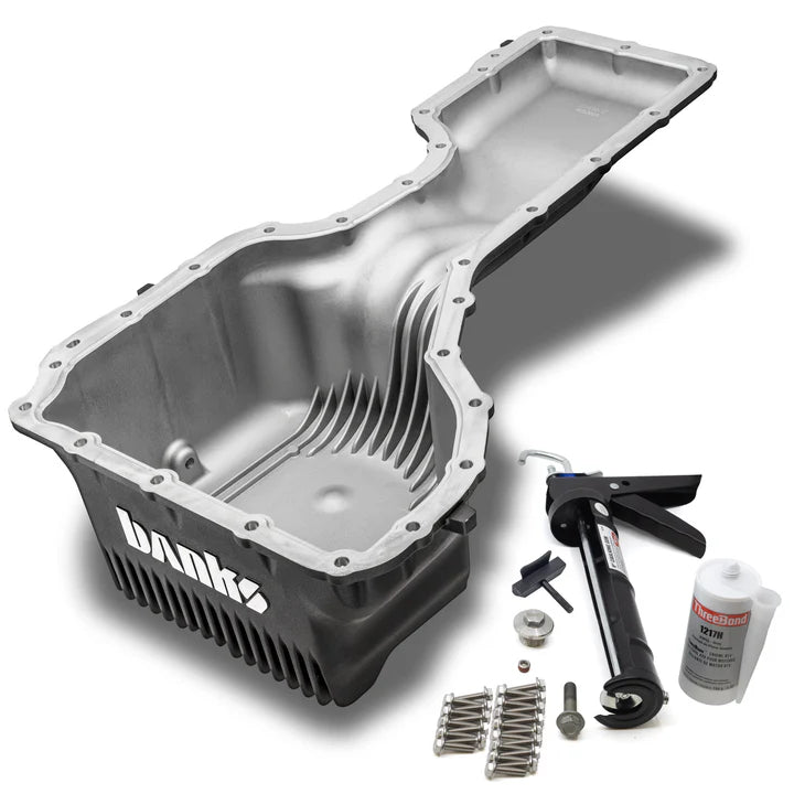17-19 Chevy/GMC 2500/3500 CoolRunner Oil Pan Replacement for 6.6L L5P Duramax Diesel Engine - Heavy Duty Performance Upgrade for Off-Road & Towing